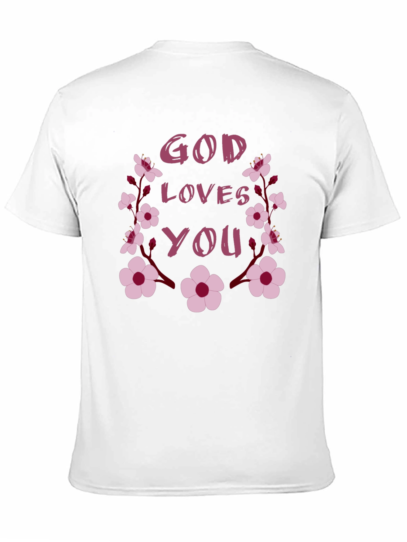 God Loves You Floral Tee