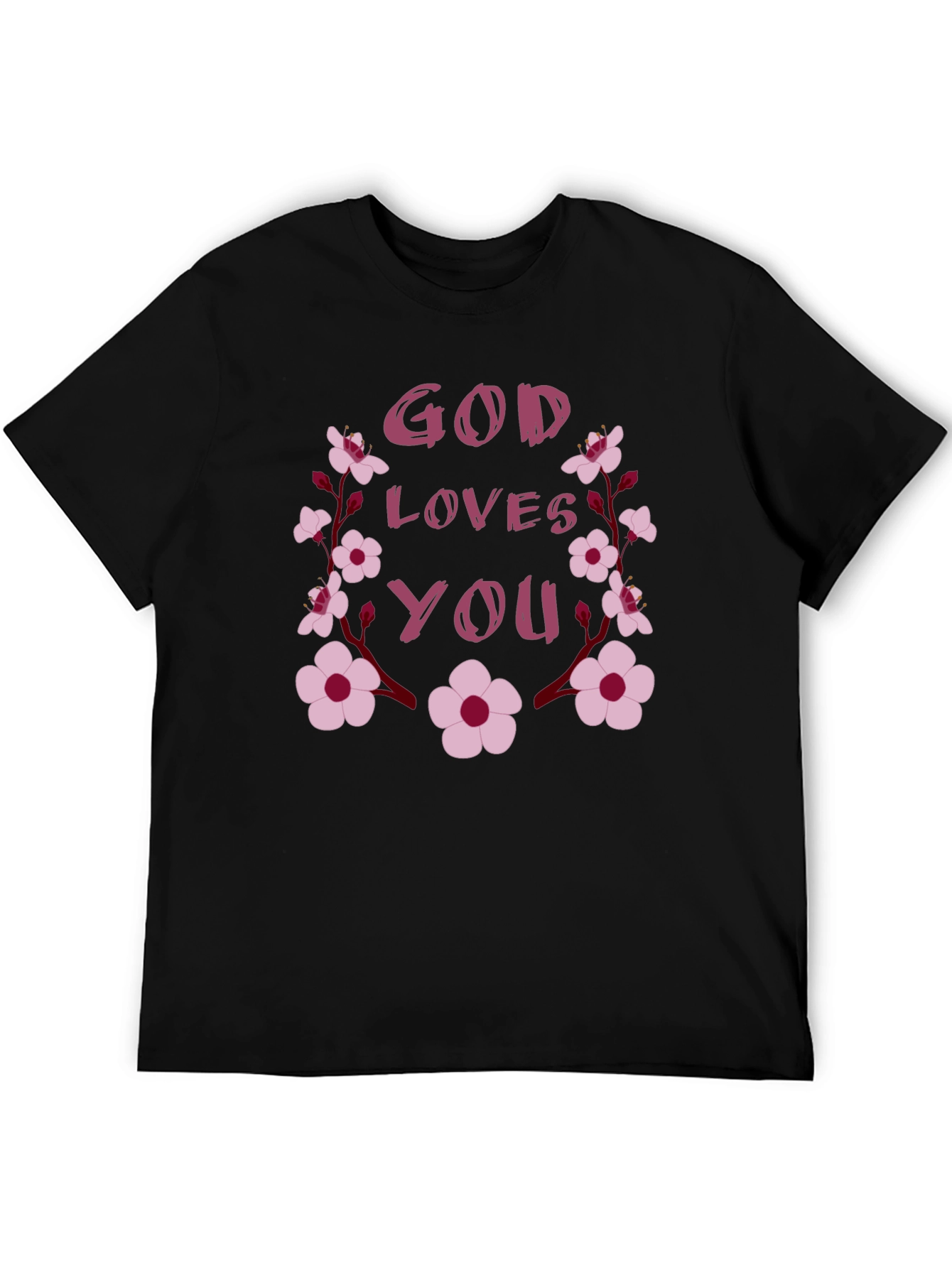God Loves You Floral Tee