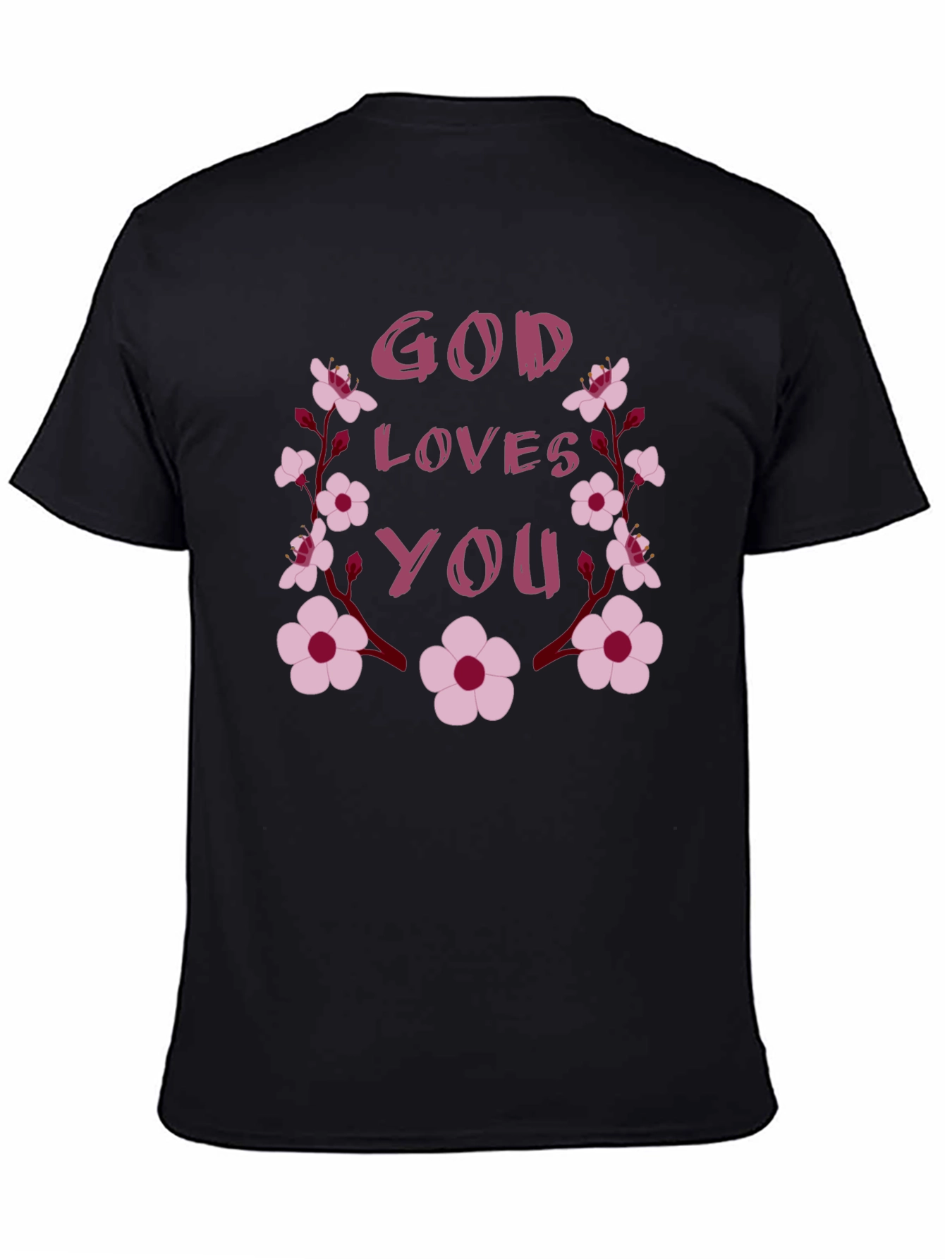 God Loves You Floral Tee