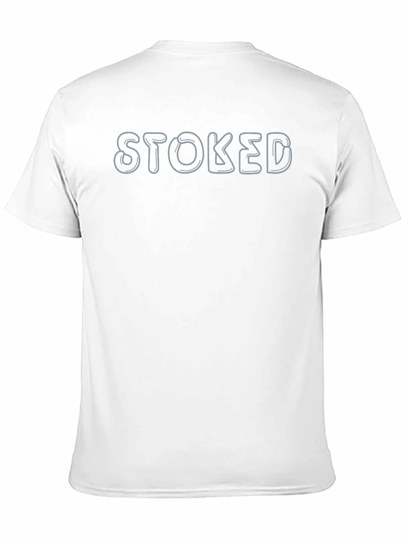Stoked Graphic Tee - Soft Black Cotton