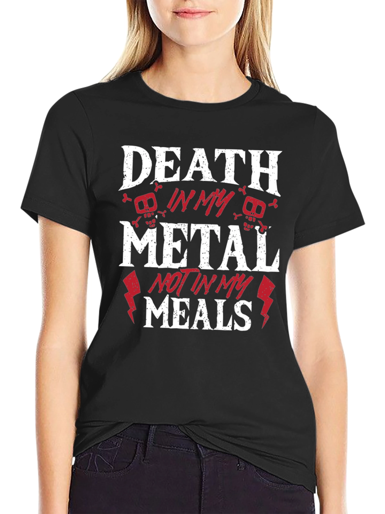 Death Metal Graphic T-Shirt - Black