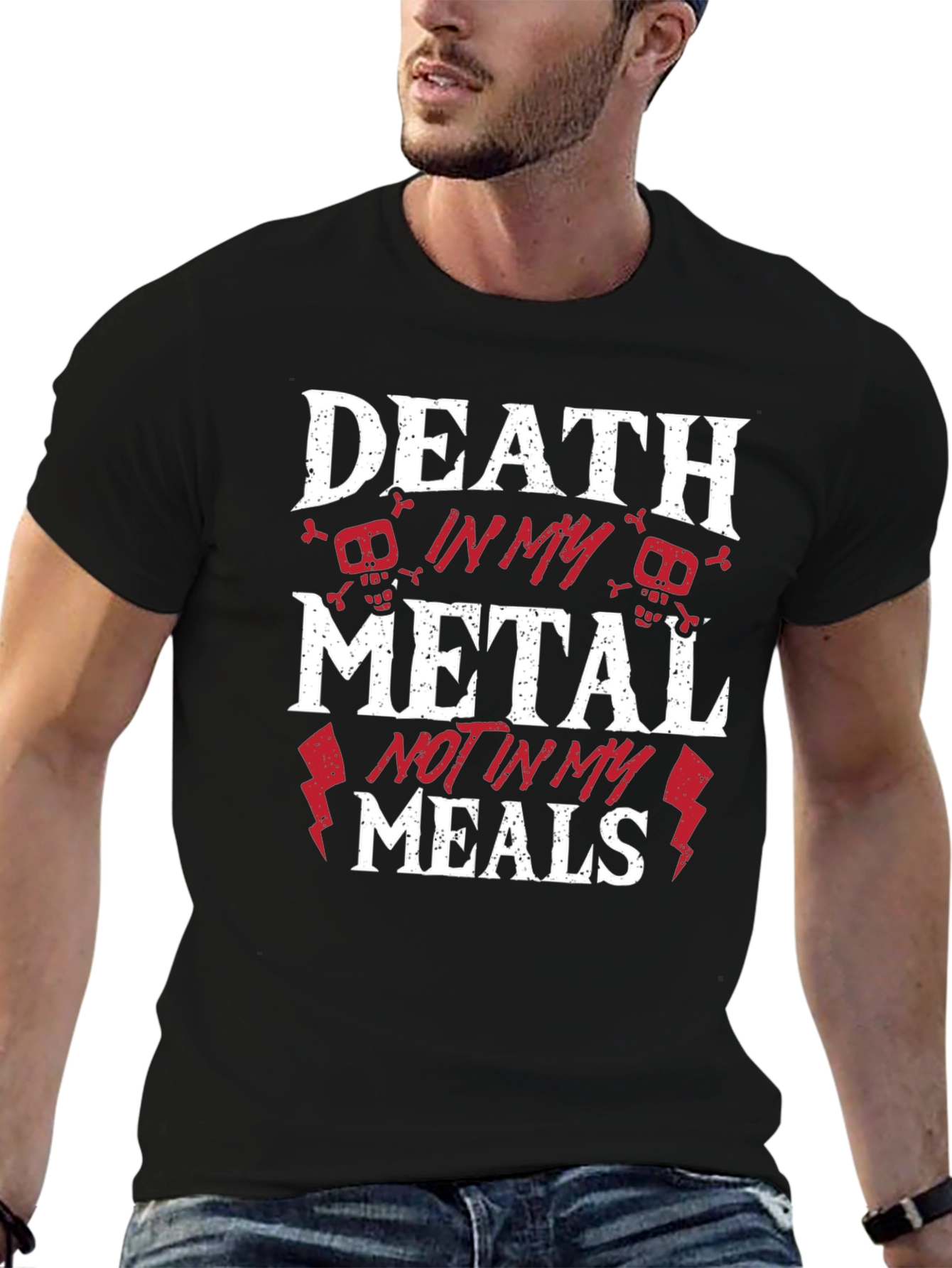 Death Metal Graphic T-Shirt - Black
