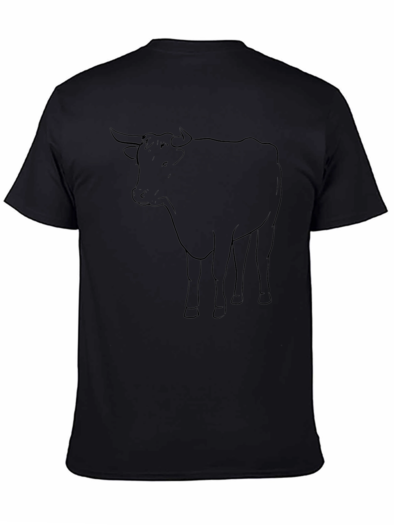 Bull Graphic Tee - Classic Black