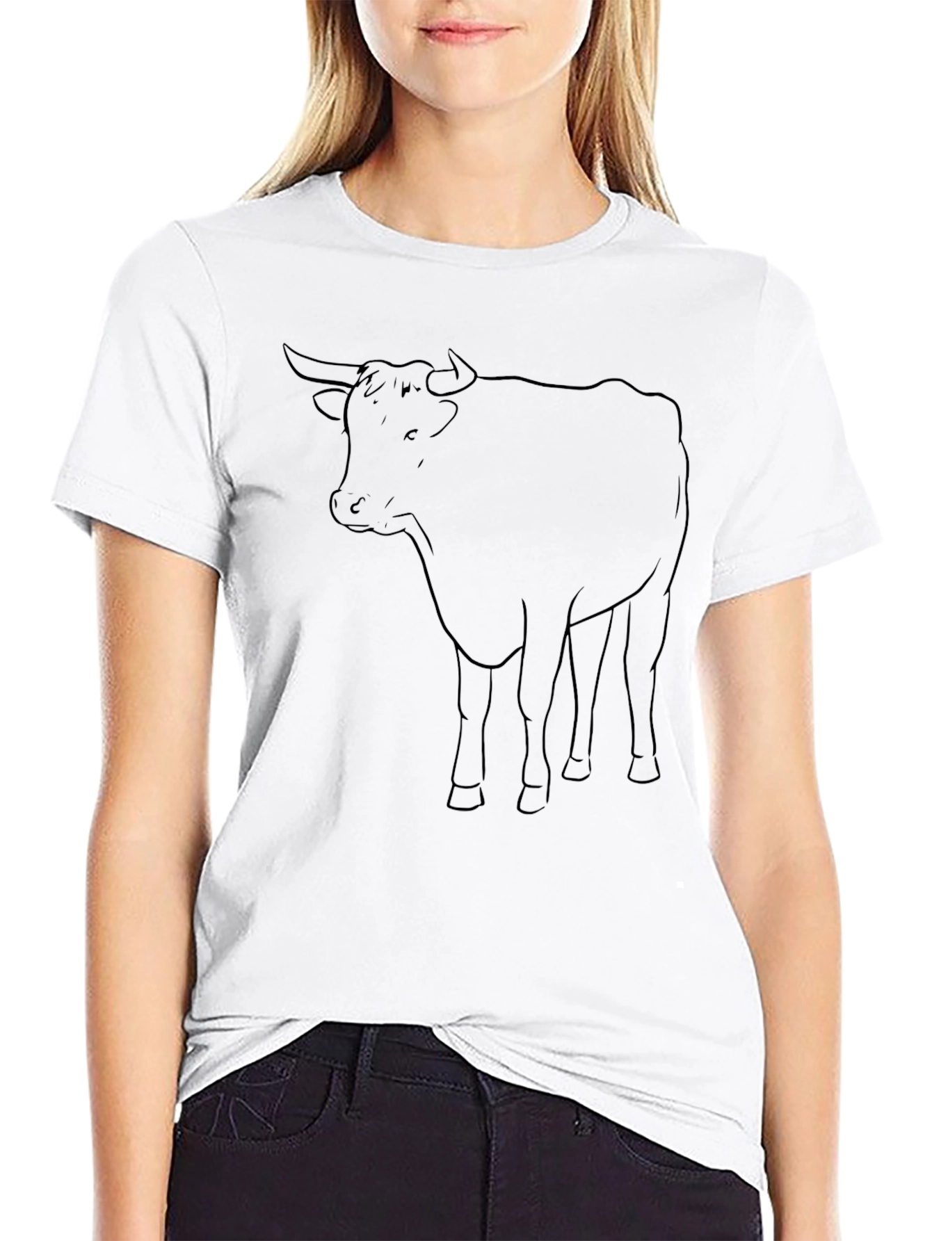 Bull Graphic Tee - Classic Black