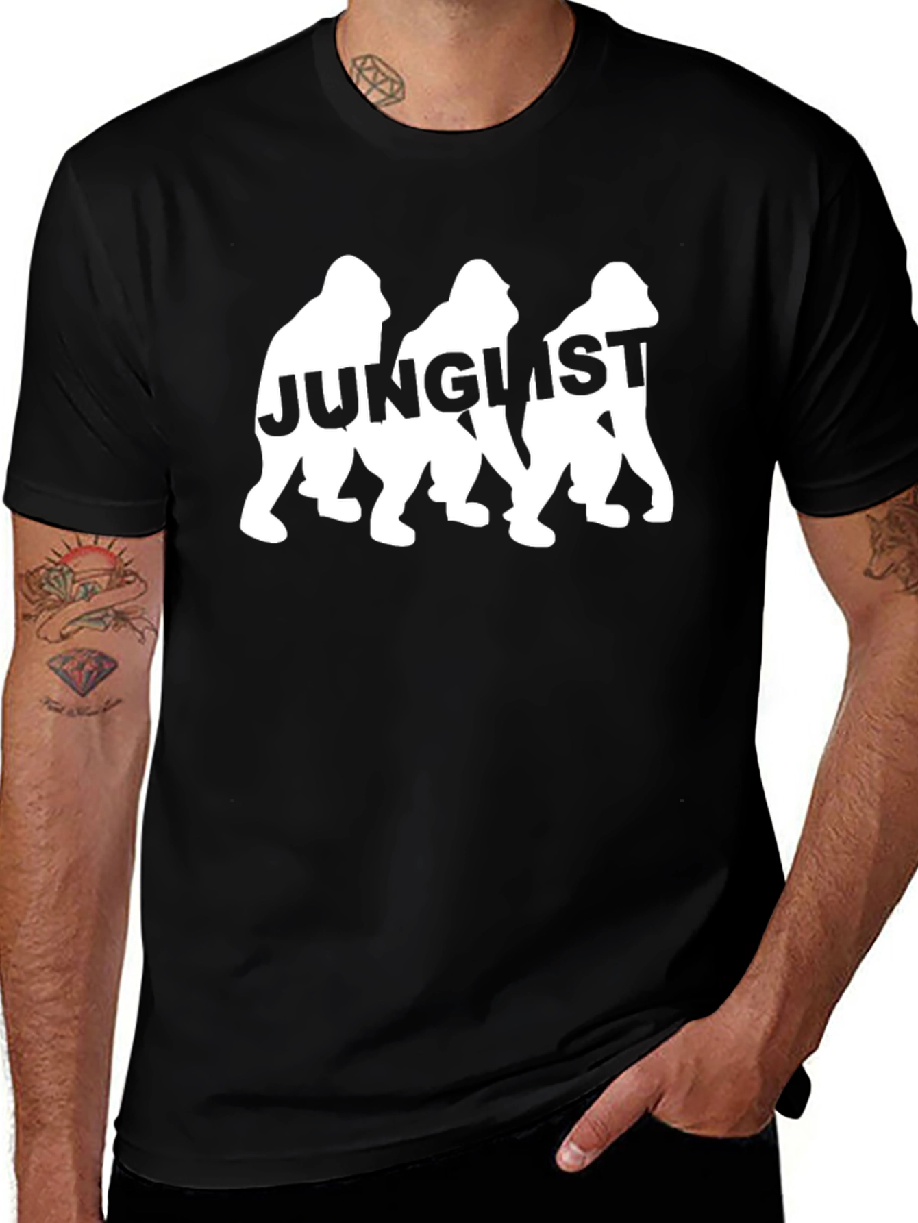 Junglist Gorilla Graphic T-Shirt