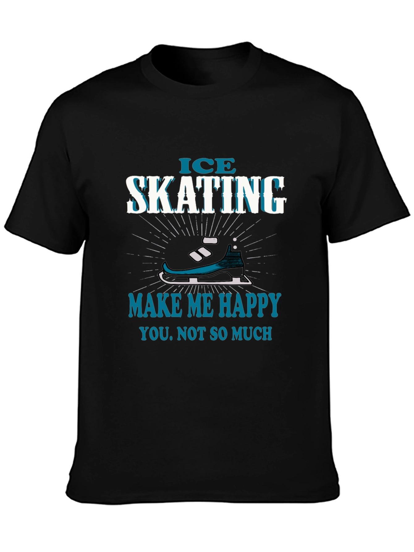 Ice Skating Makes Me Happy T-Shirt
