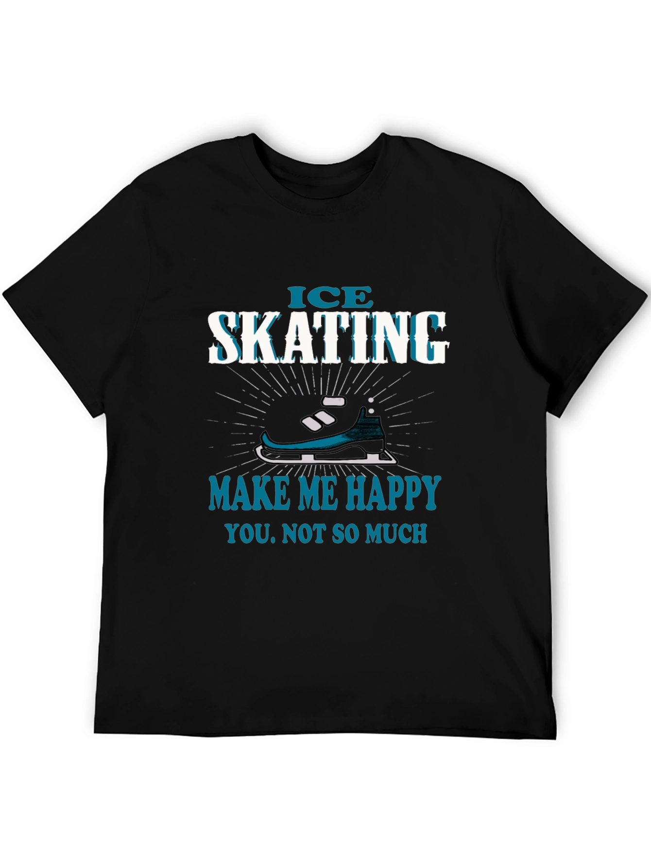 Ice Skating Makes Me Happy T-Shirt