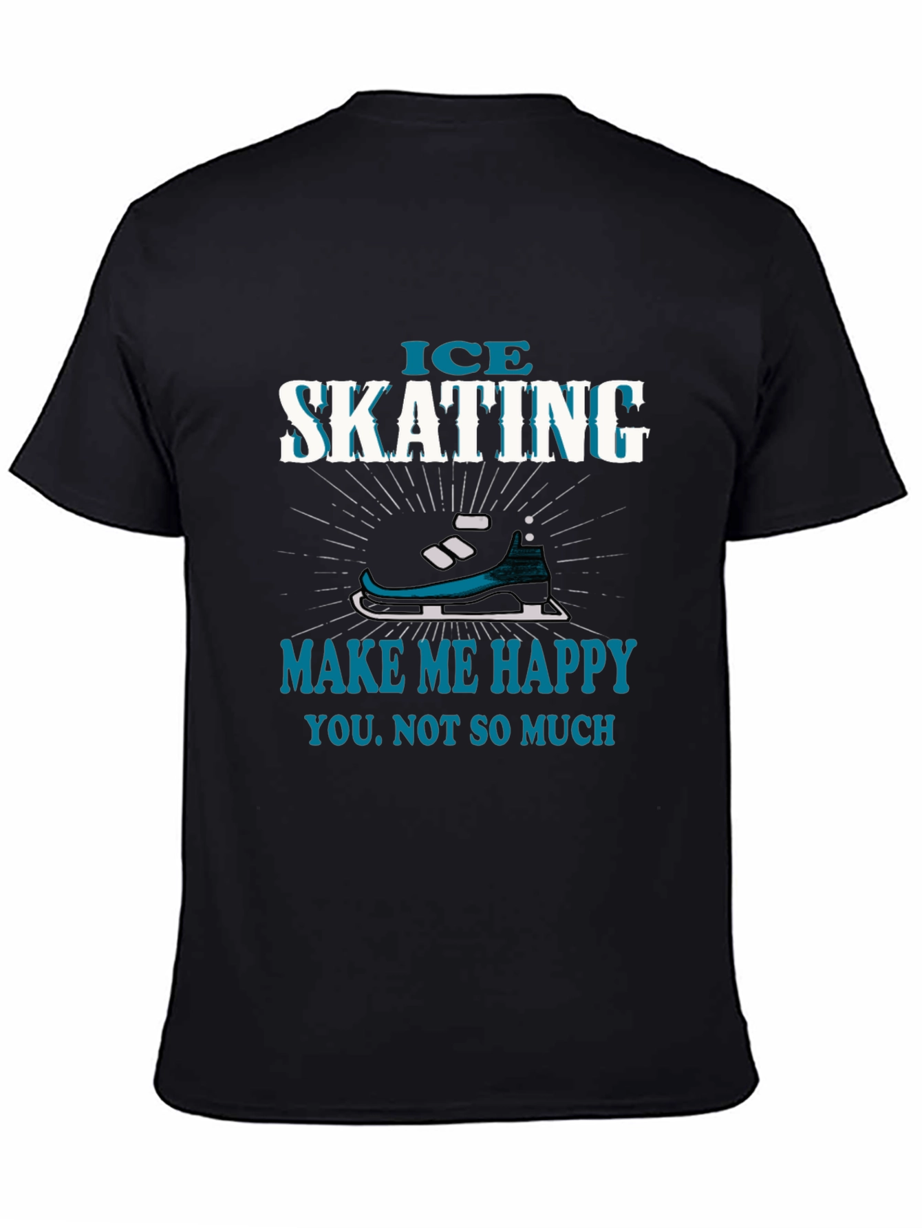 Ice Skating Makes Me Happy T-Shirt
