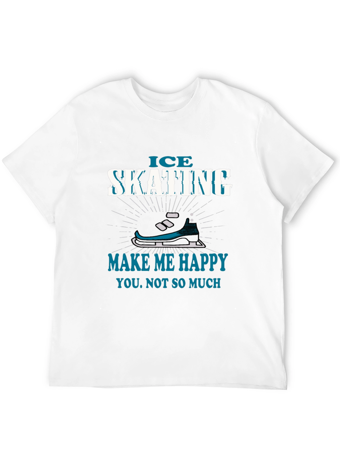 Ice Skating Makes Me Happy T-Shirt