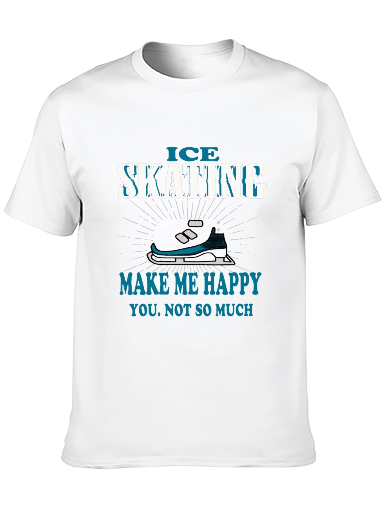 Ice Skating Makes Me Happy T-Shirt