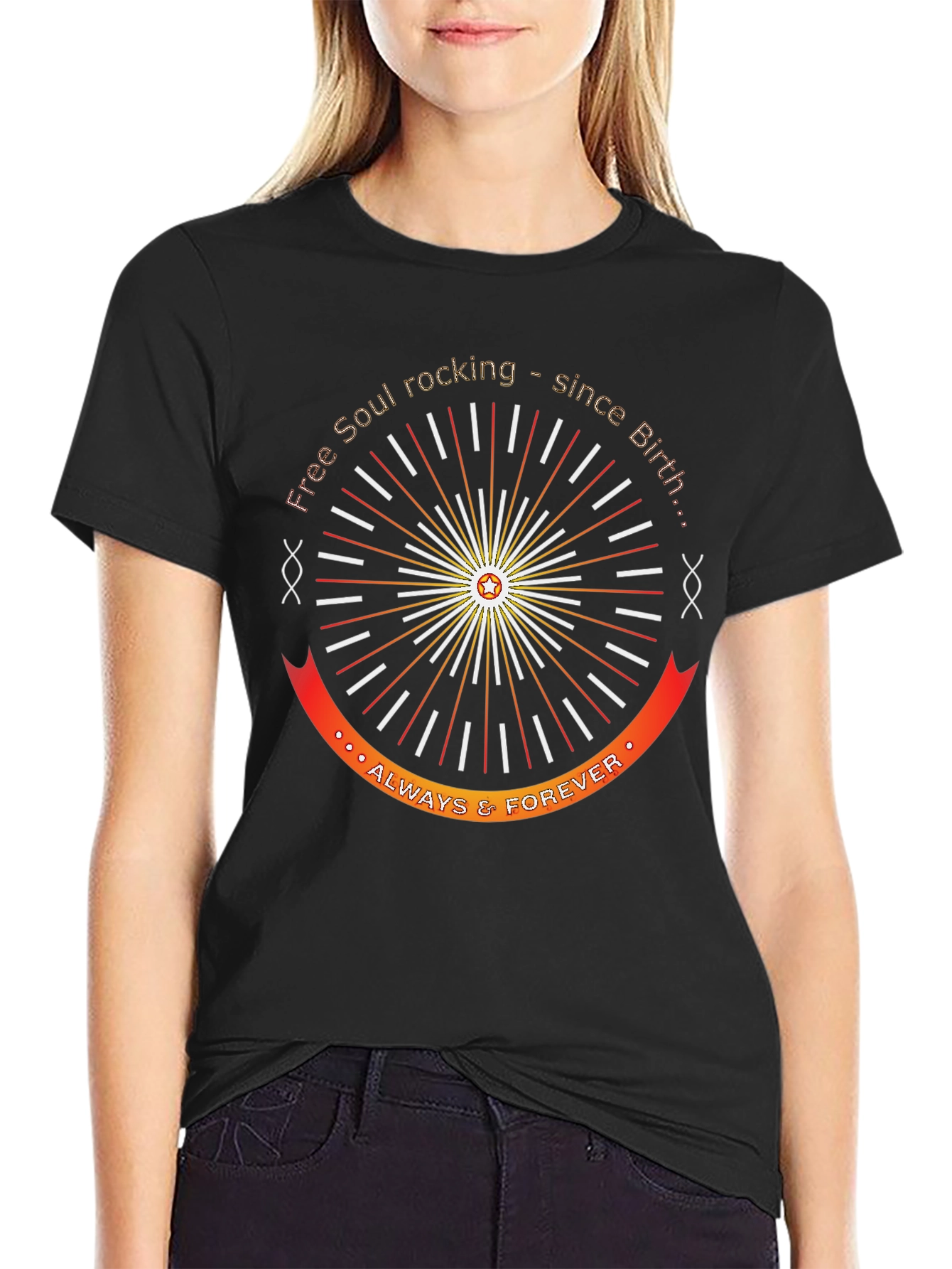 Free Soul Rocking Since Birth Graphic Tee