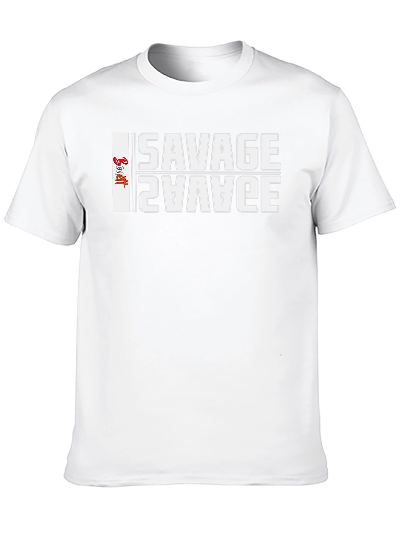 Savage Graphic Print Black T-Shirt
