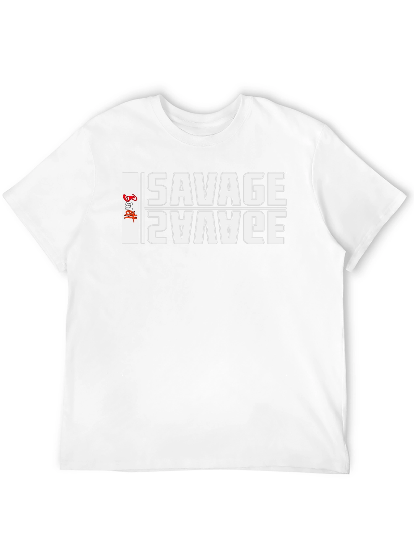 Savage Graphic Print Black T-Shirt