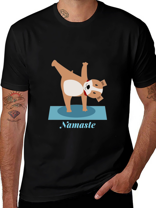 Yoga Dog Graphic Tee - Namaste T-Shirt