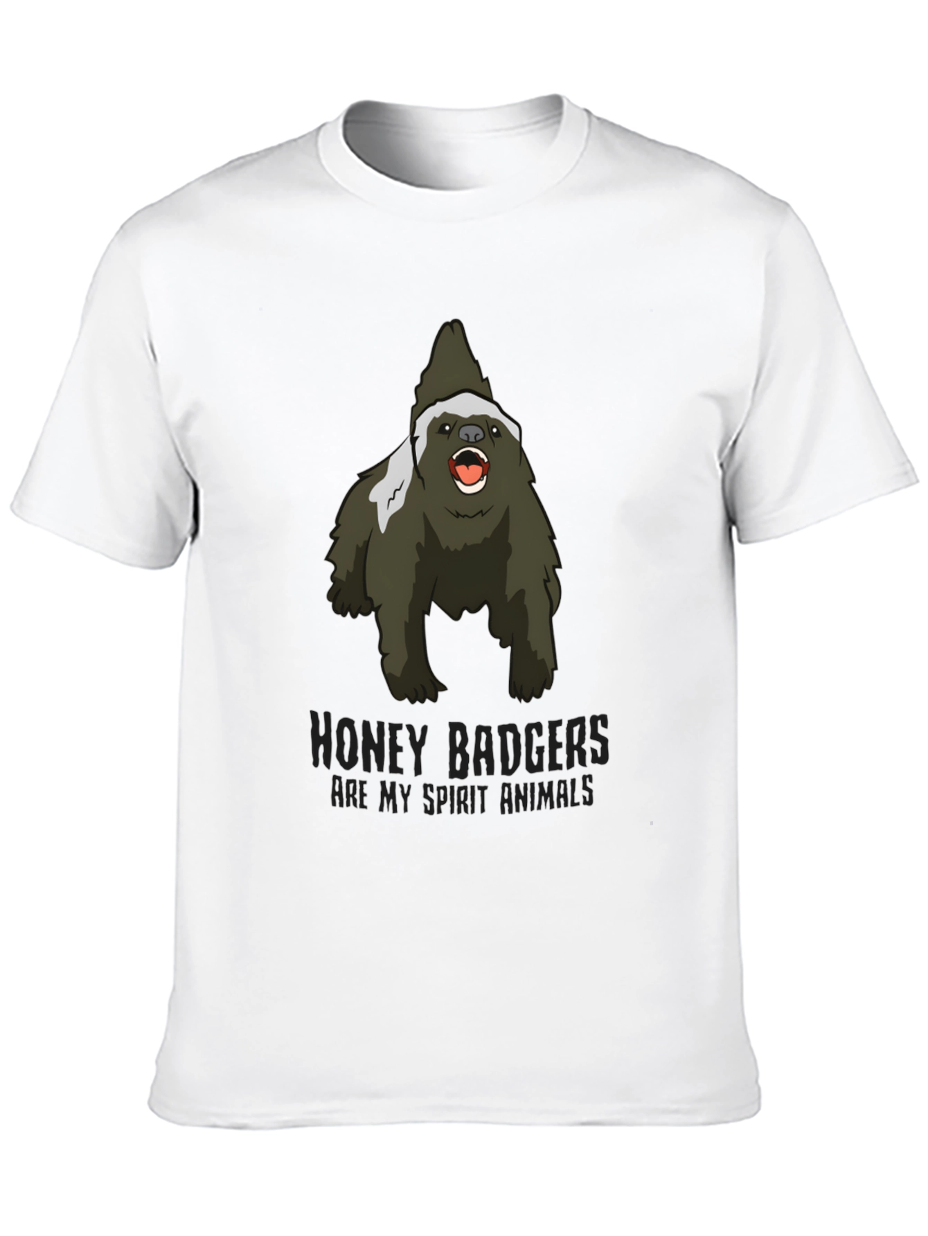 Honey Badger Spirit Animal Graphic T-Shirt