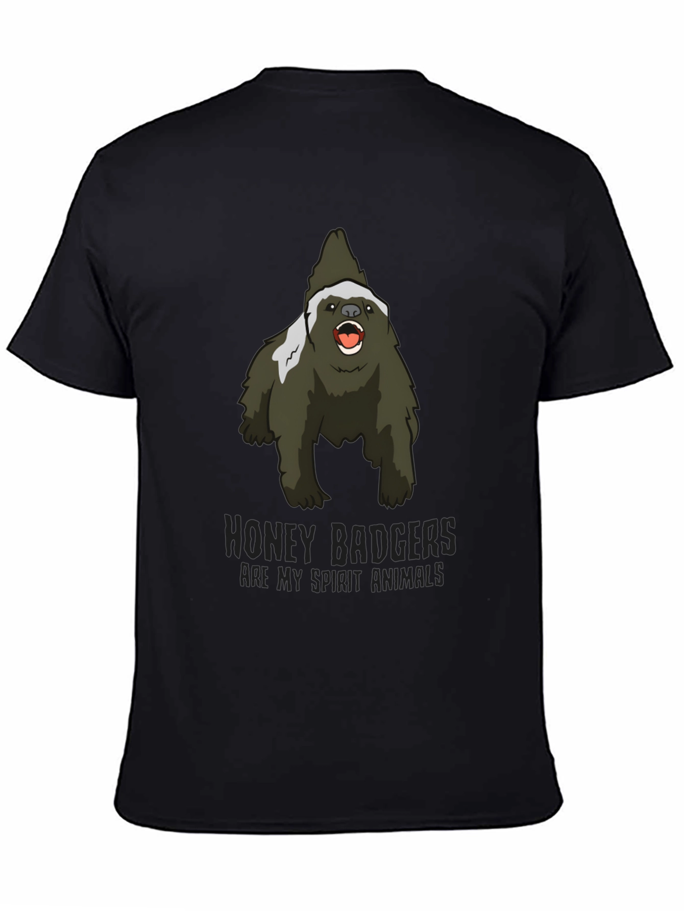 Honey Badger Spirit Animal Graphic T-Shirt