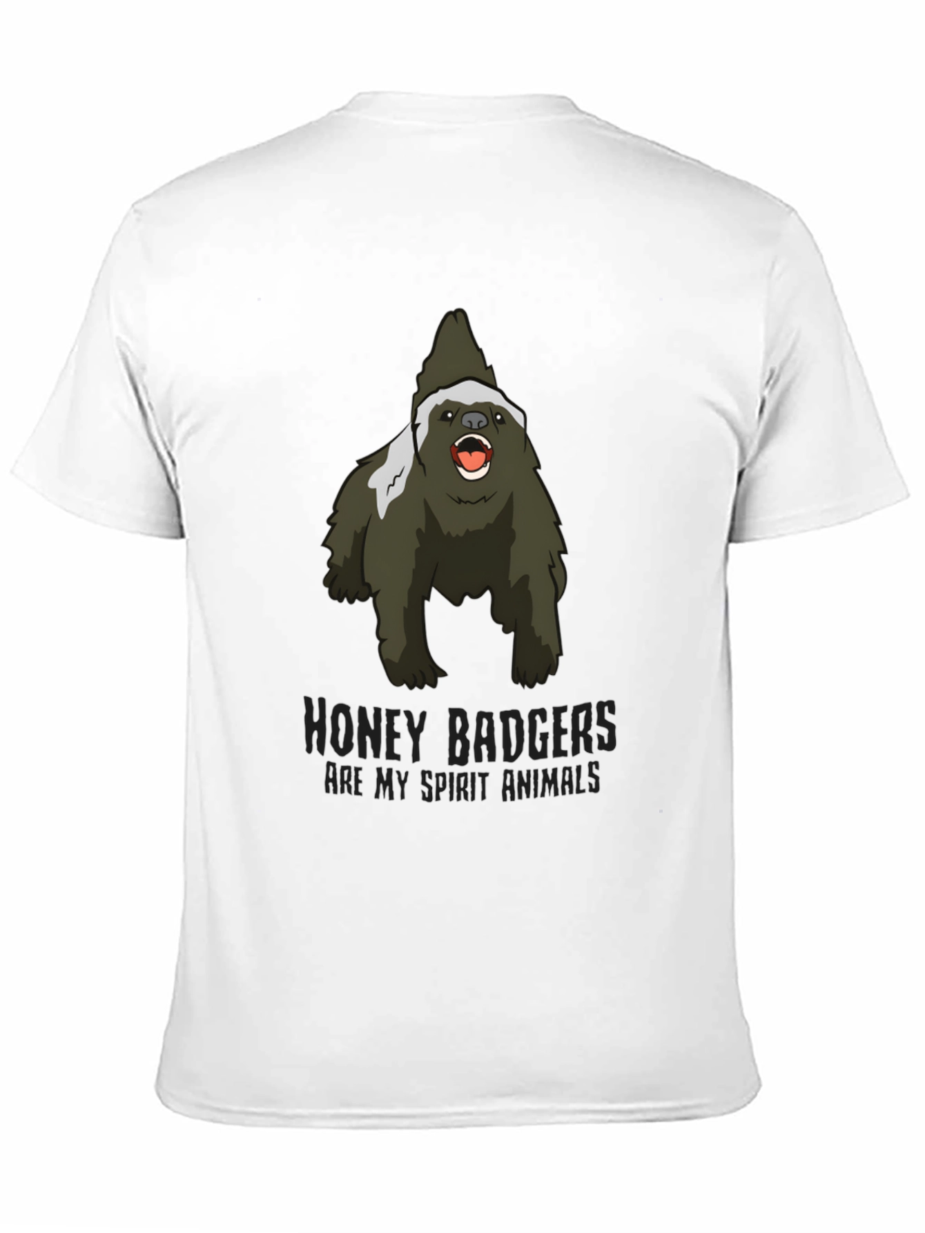 Honey Badger Spirit Animal Graphic T-Shirt