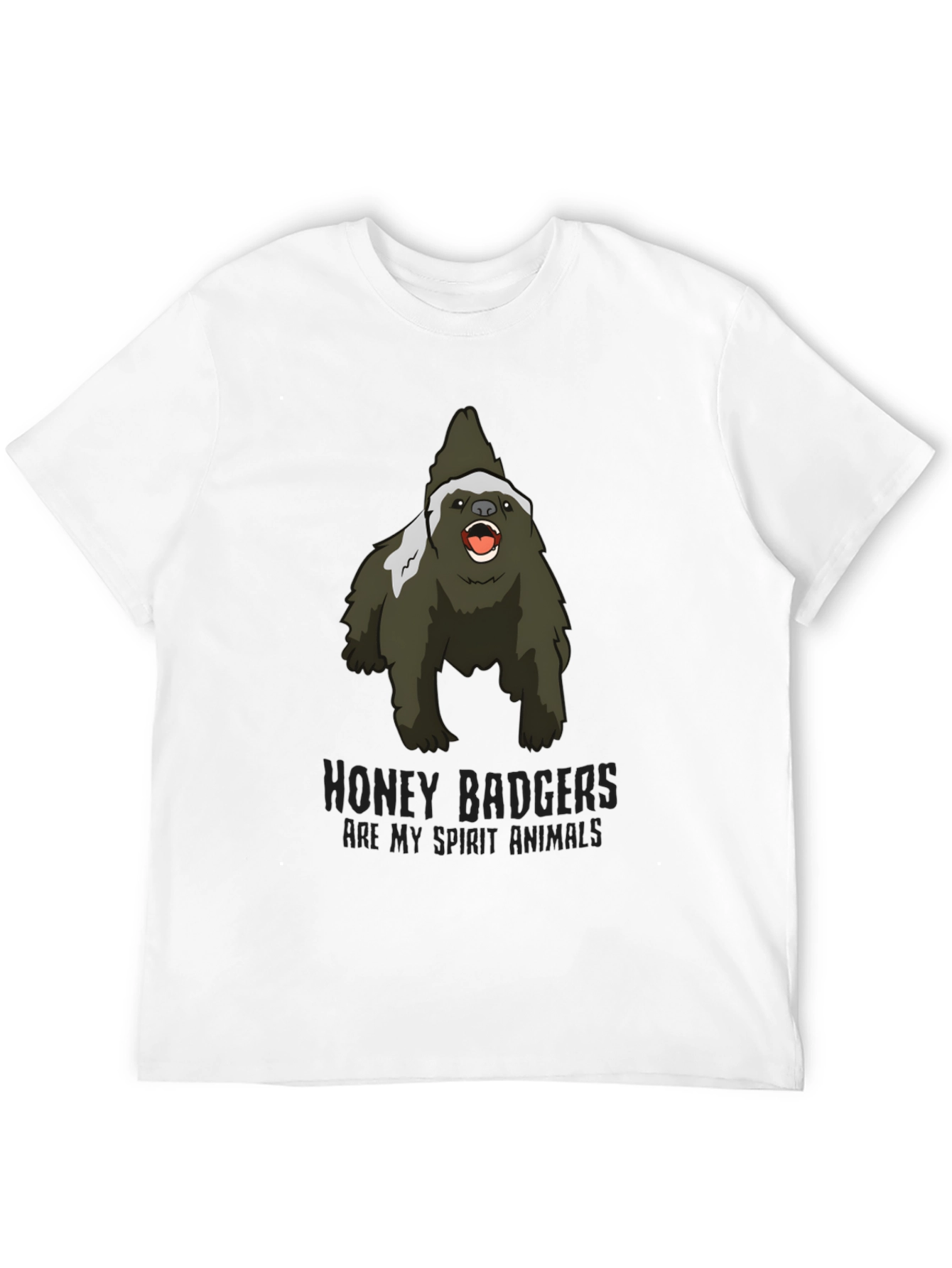 Honey Badger Spirit Animal Graphic T-Shirt