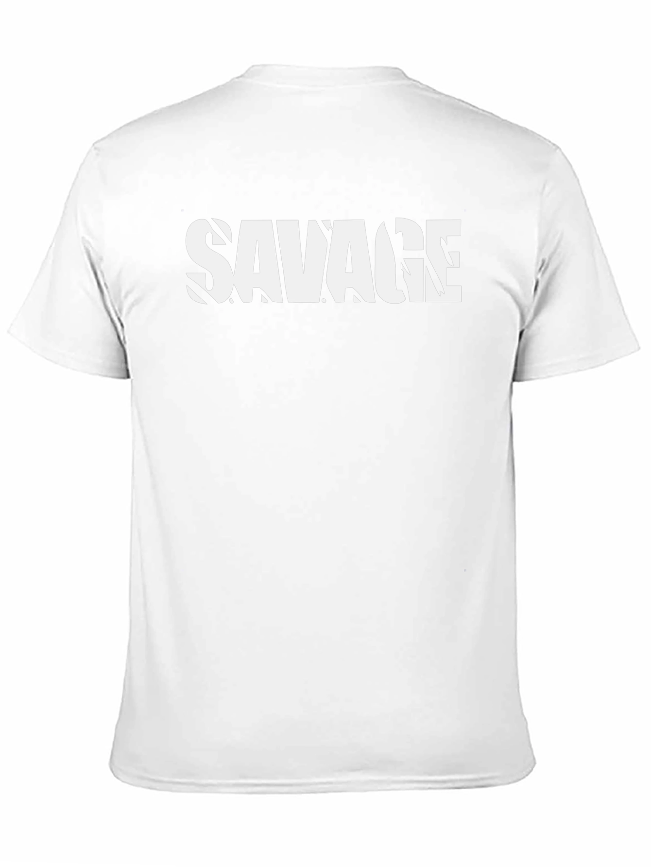 Savage Graphic Print Black Short Sleeve T-Shirt
