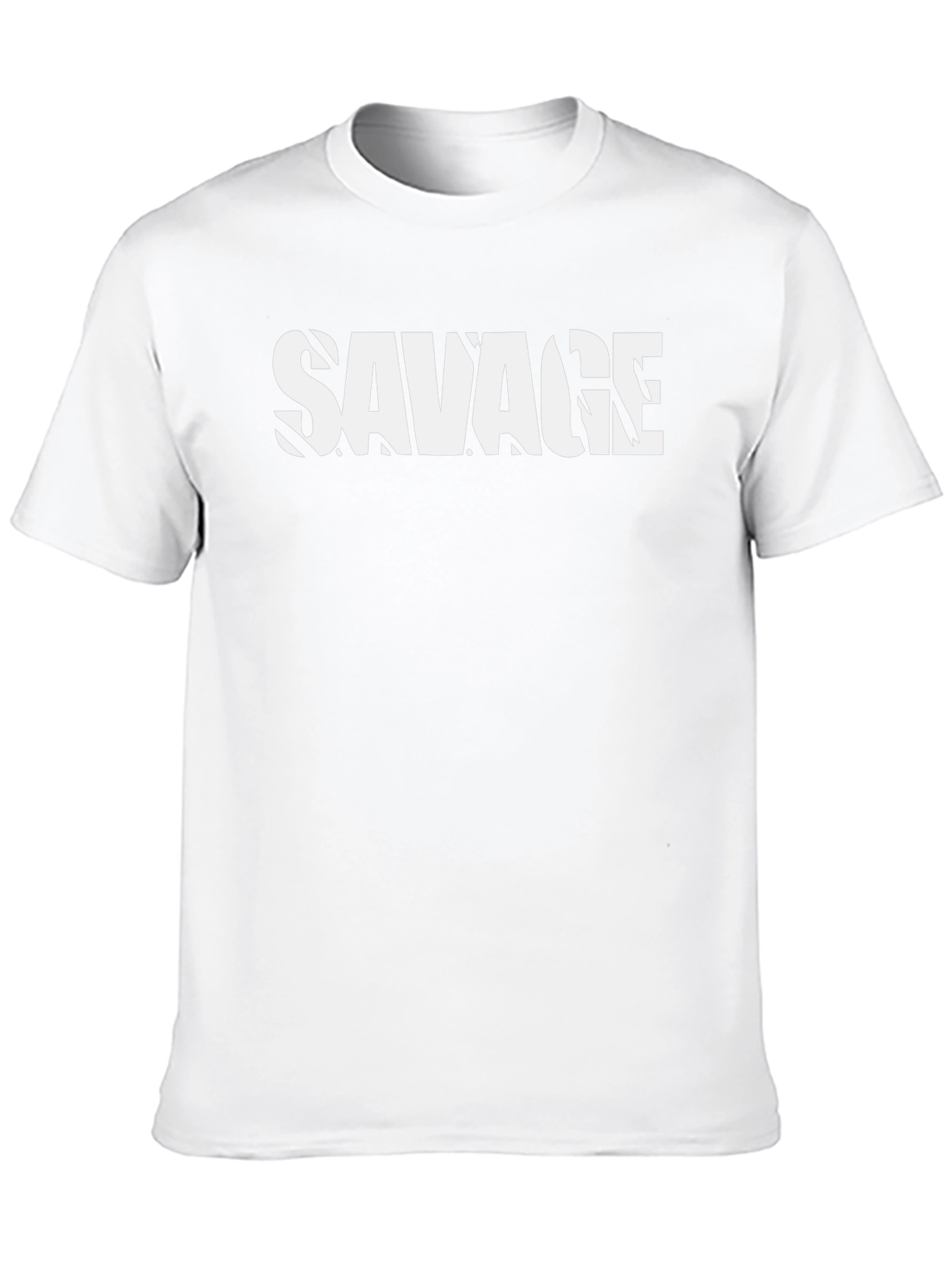 Savage Graphic Print Black Short Sleeve T-Shirt