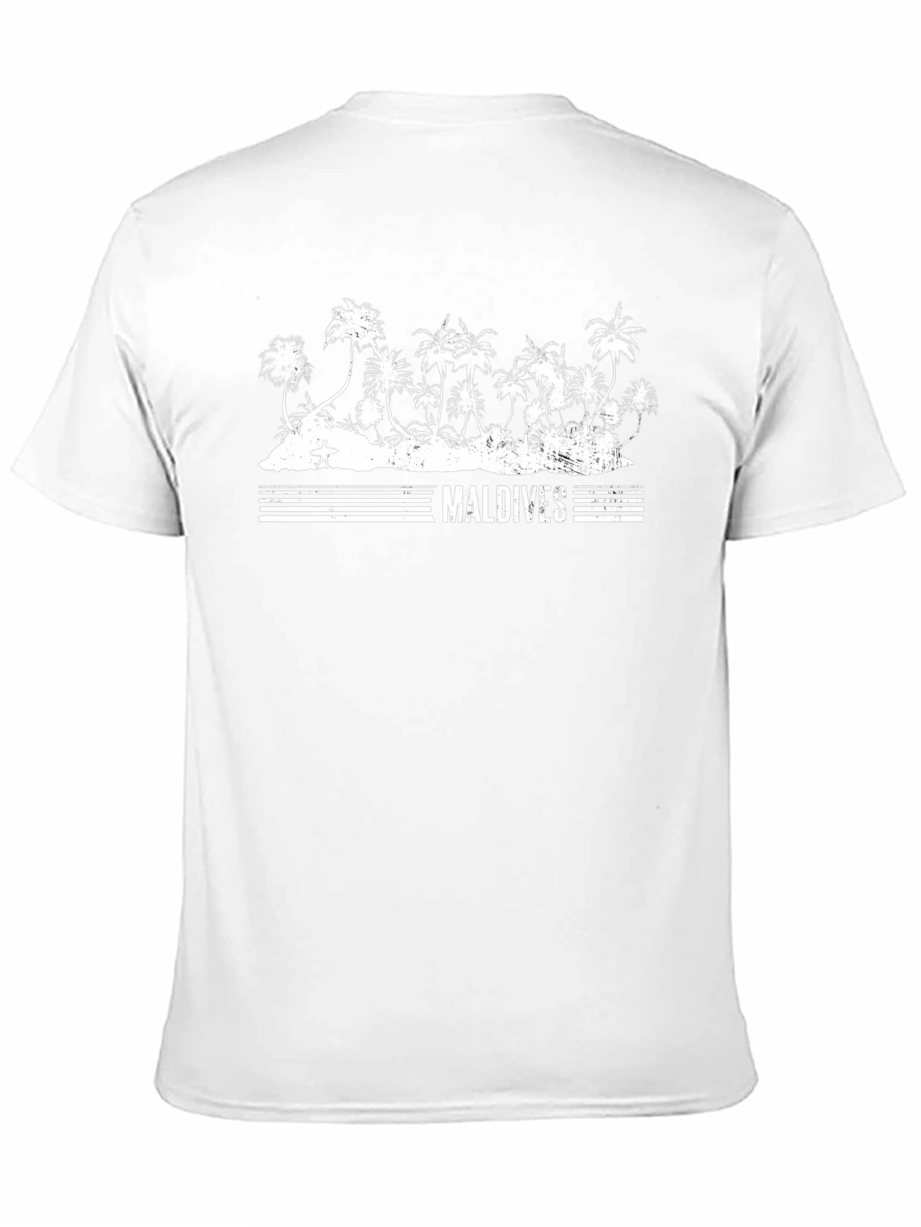 Maldives Palm Tree Graphic T-Shirt - Island Vibes