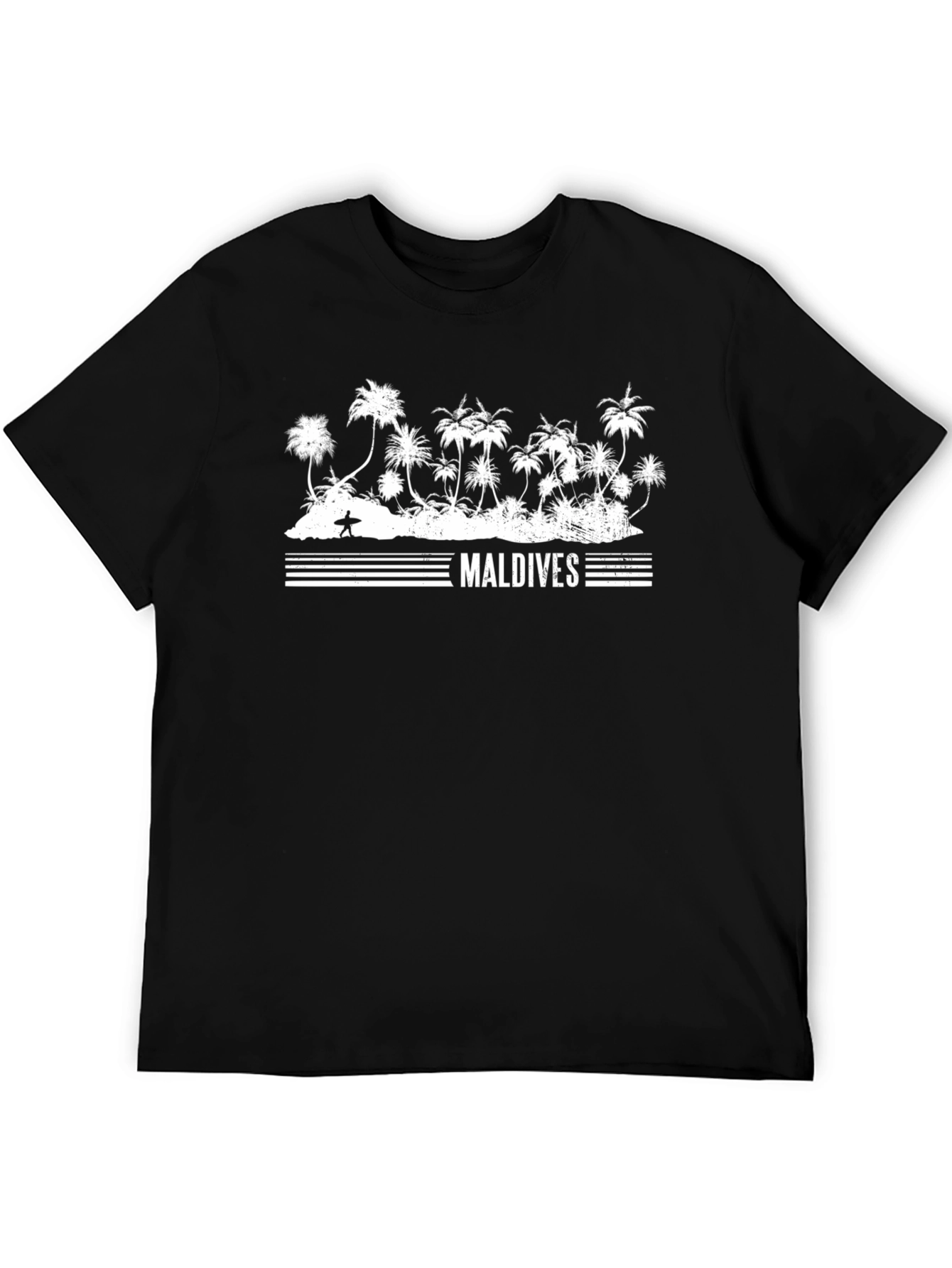 Maldives Palm Tree Graphic T-Shirt - Island Vibes