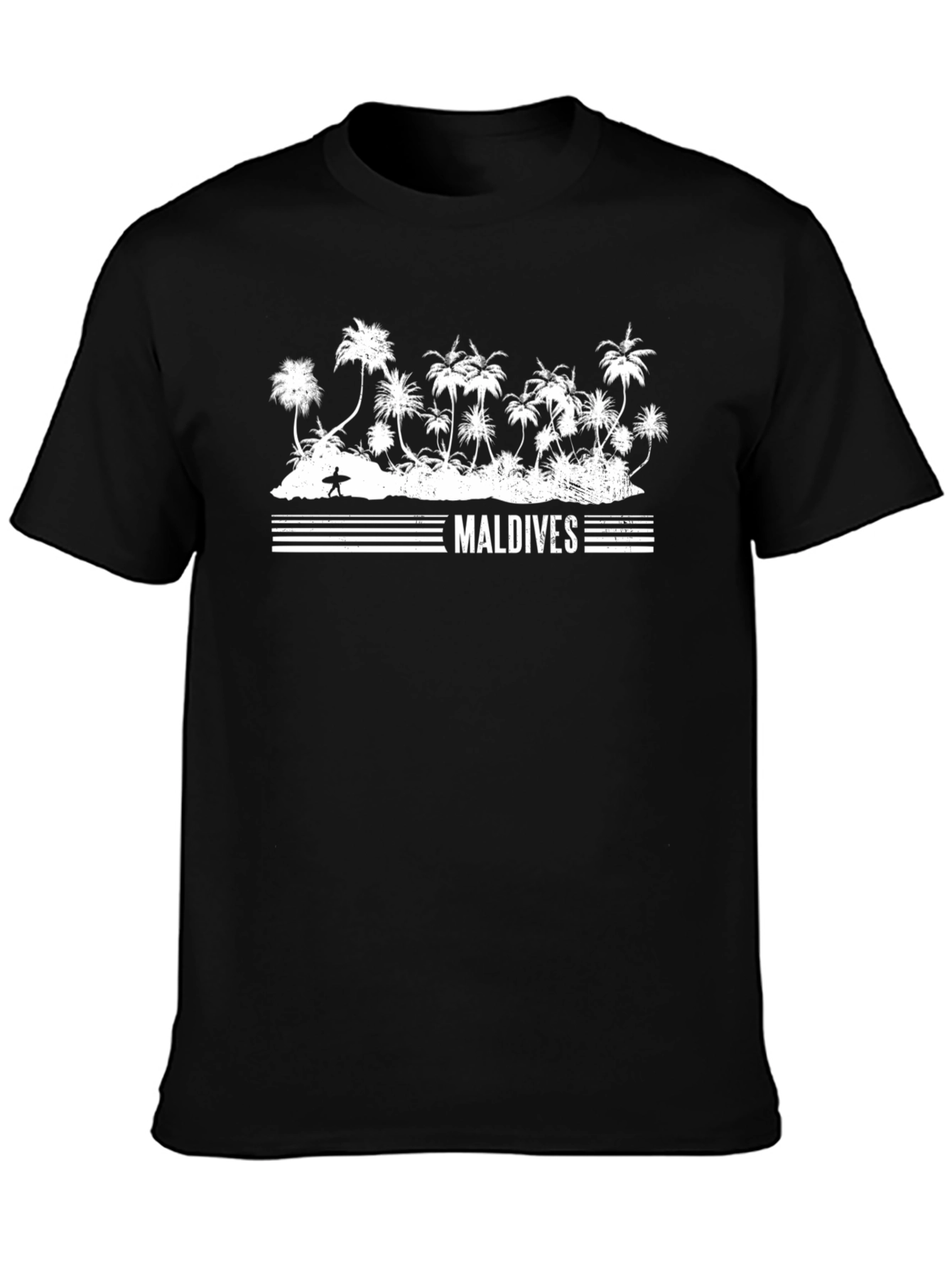 Maldives Palm Tree Graphic T-Shirt - Island Vibes