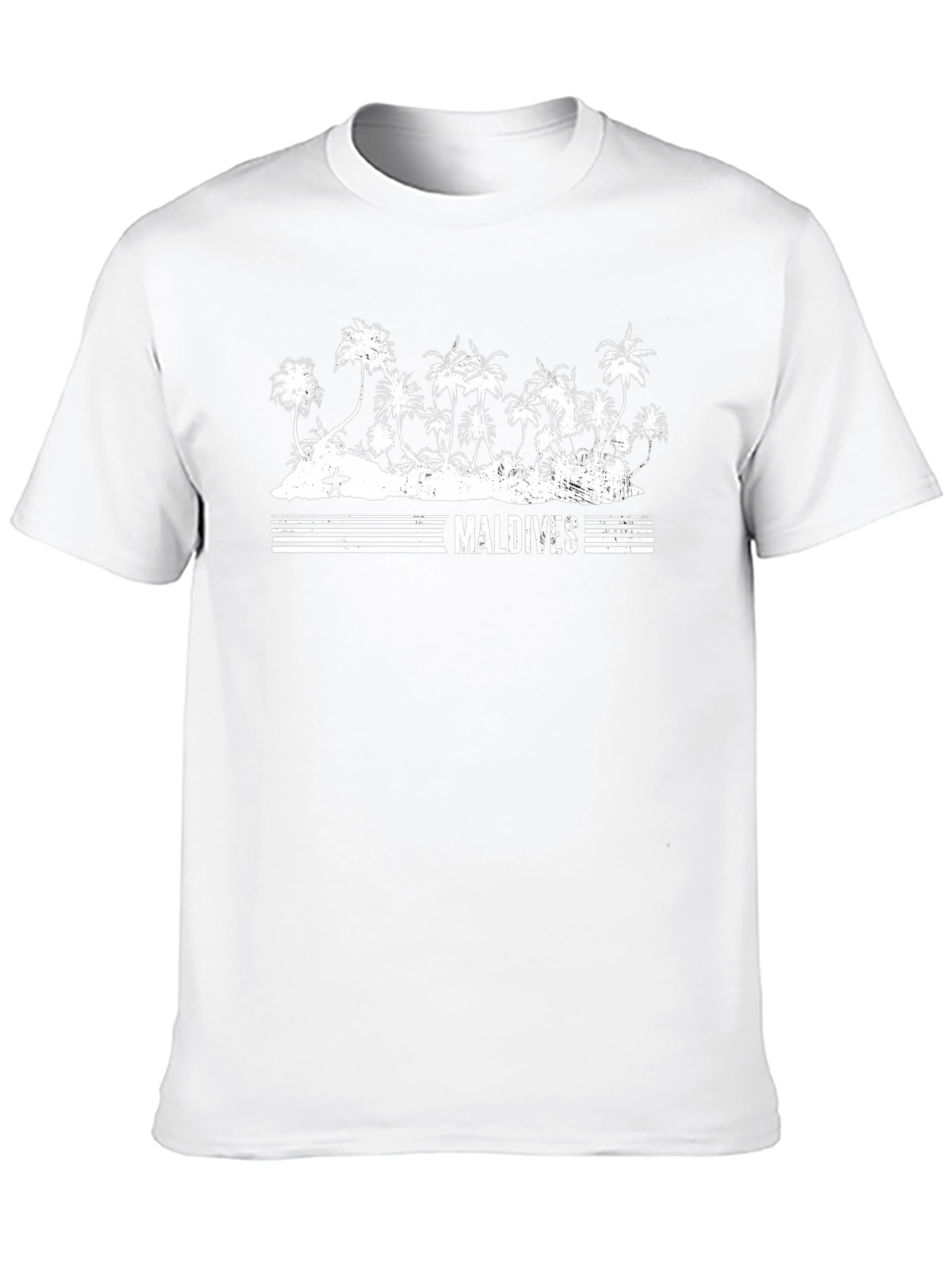 Maldives Palm Tree Graphic T-Shirt - Island Vibes
