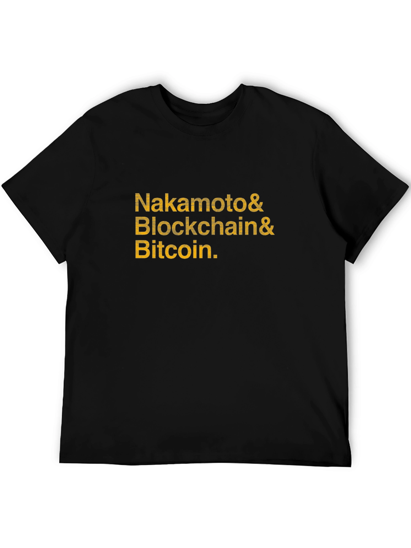 Nakamoto Blockchain Bitcoin Graphic Tee - Black