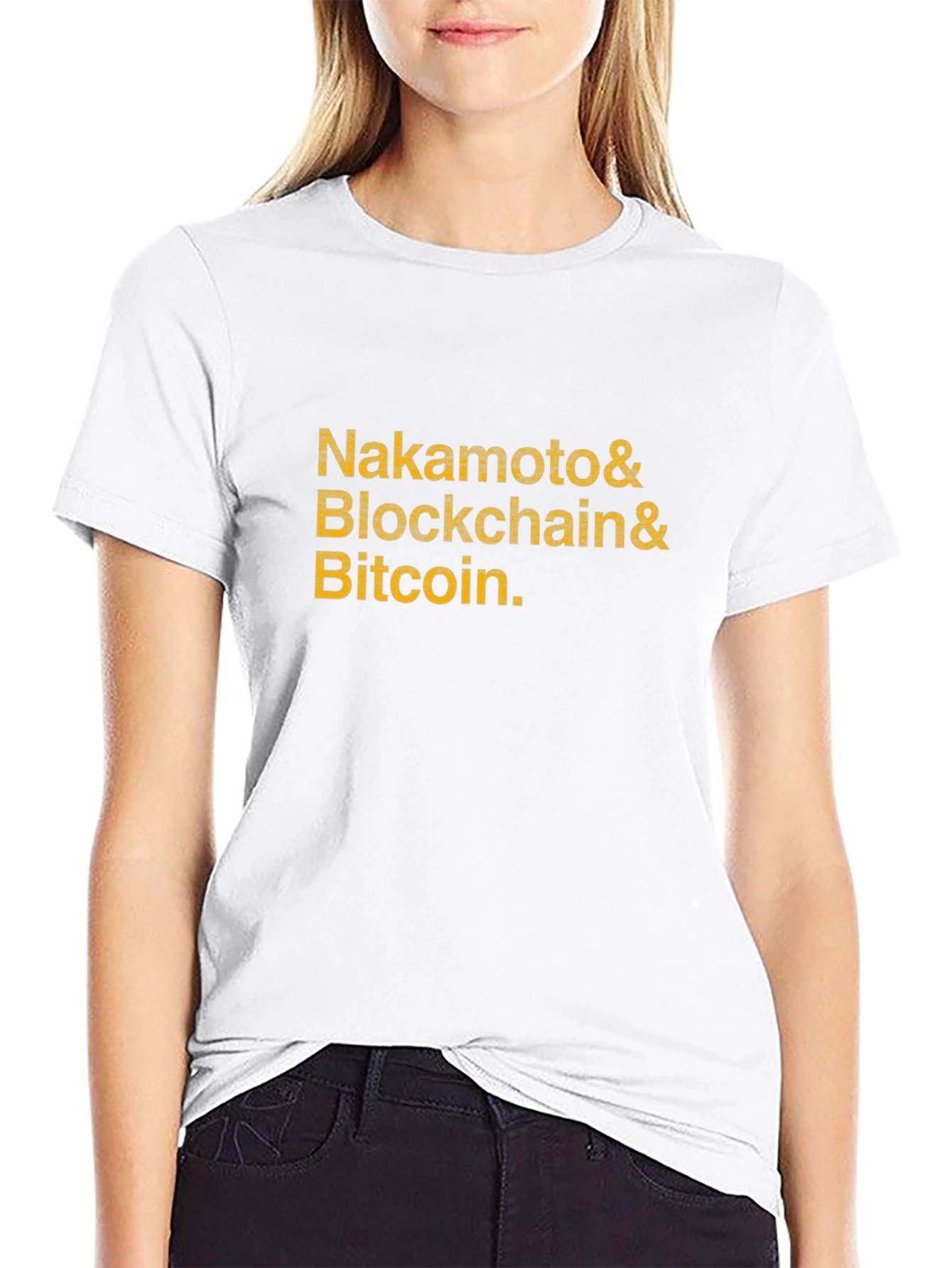 Nakamoto Blockchain Bitcoin Graphic Tee - Black
