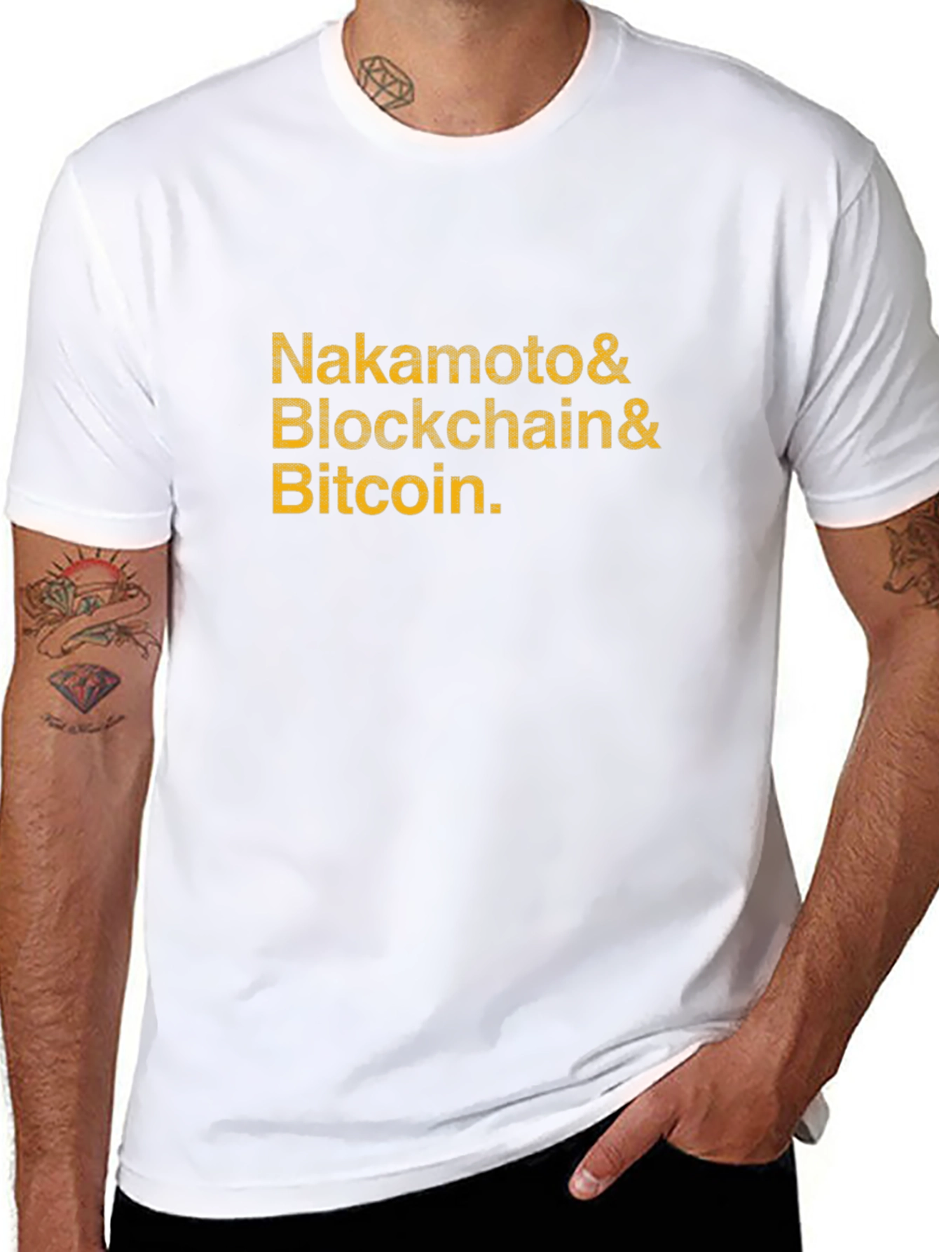 Nakamoto Blockchain Bitcoin Graphic Tee - Black