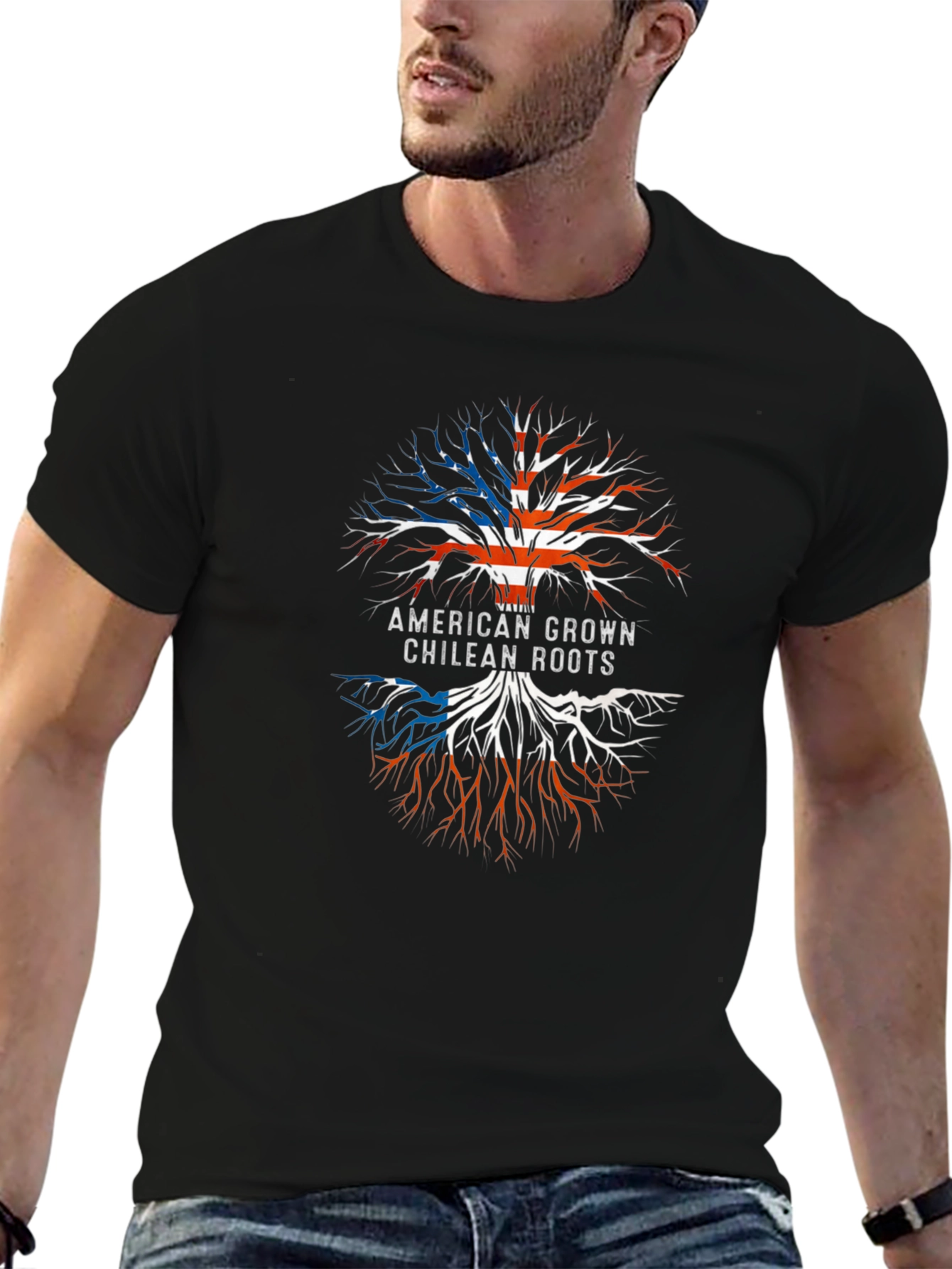American Grown Chilean Roots Tree T-Shirt