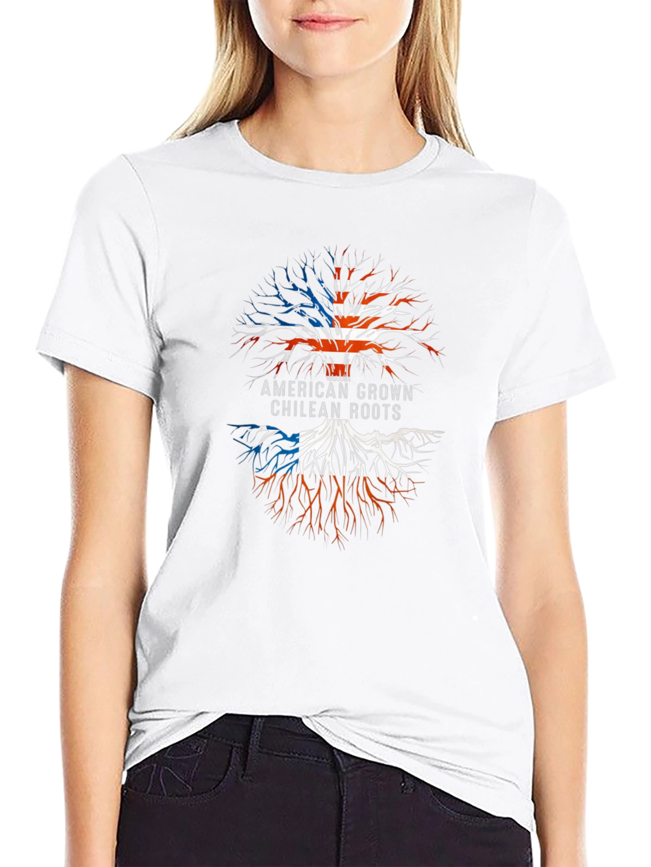 American Grown Chilean Roots Tree T-Shirt