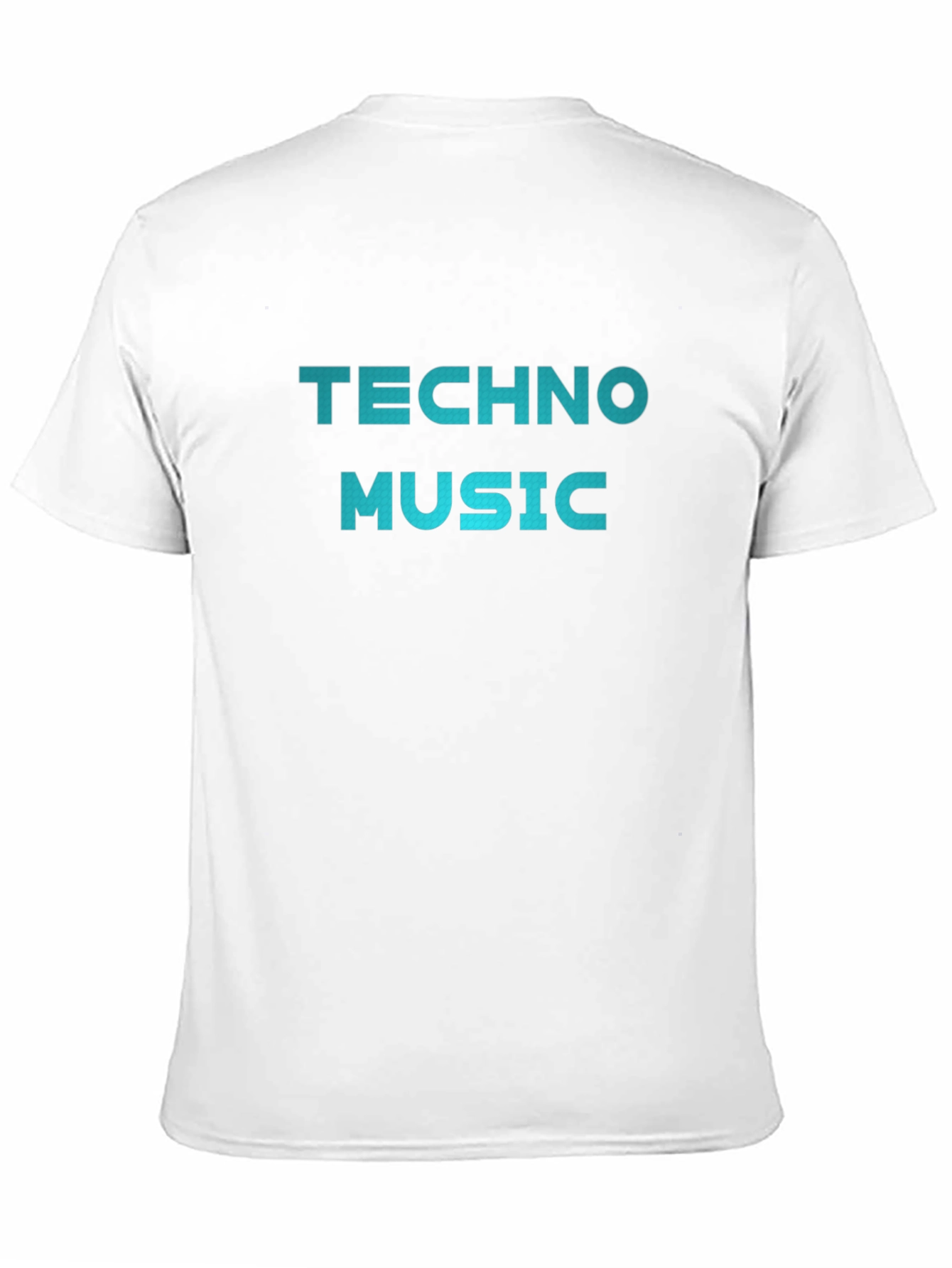 Techno Music Graphic Print Crew Neck T-Shirt