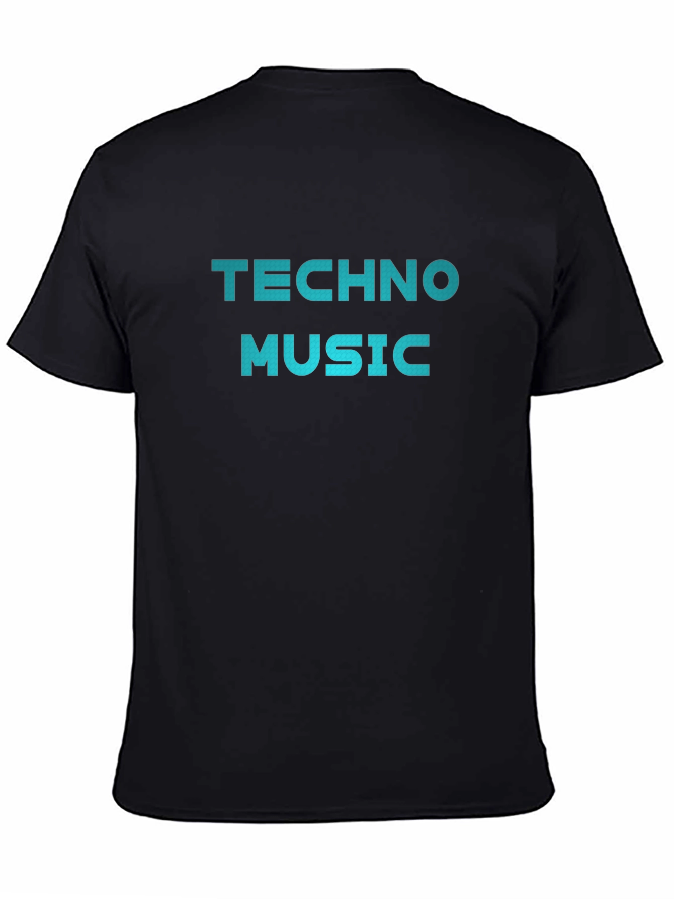 Techno Music Graphic Print Crew Neck T-Shirt