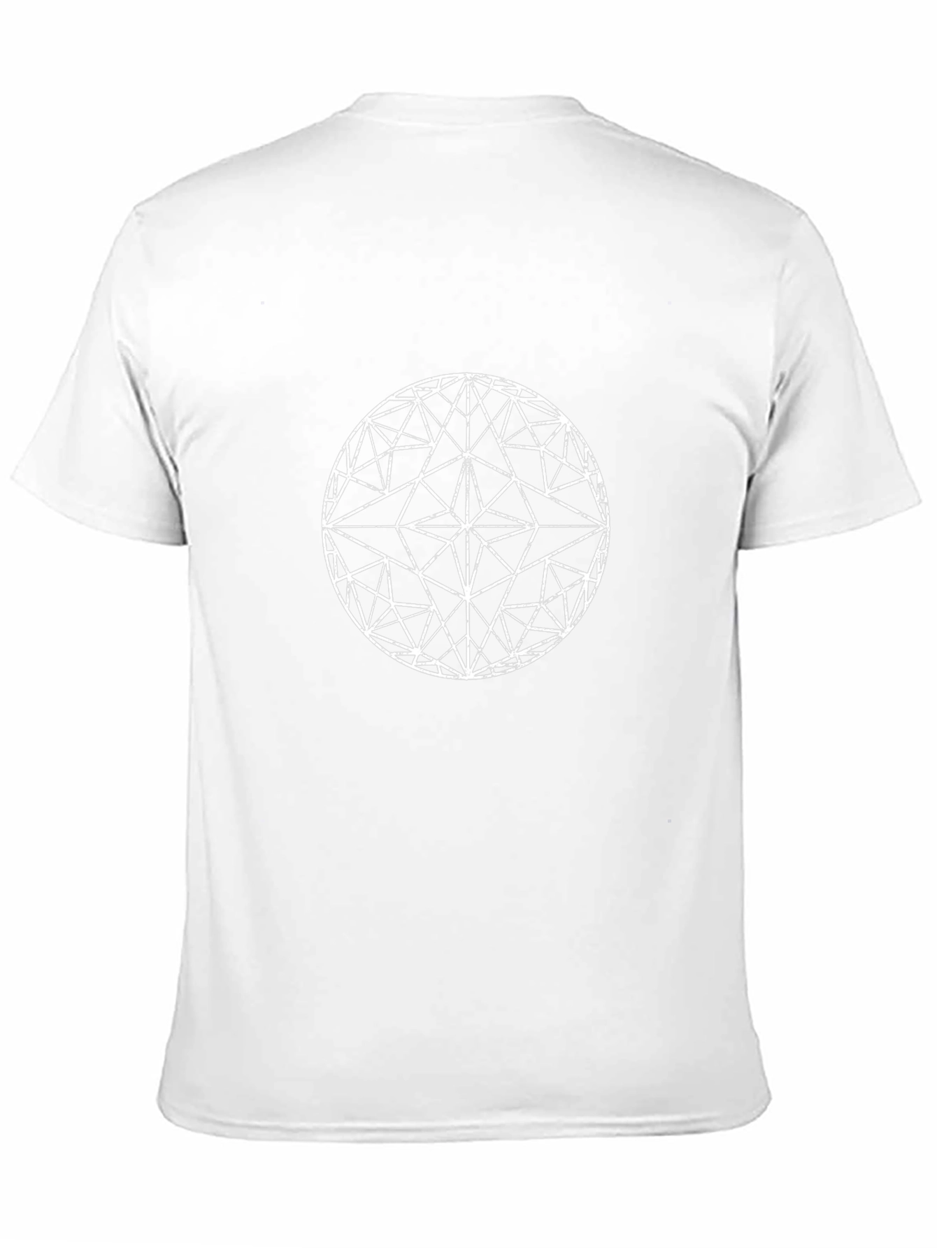 Geometric Circle Graphic Black T-Shirt