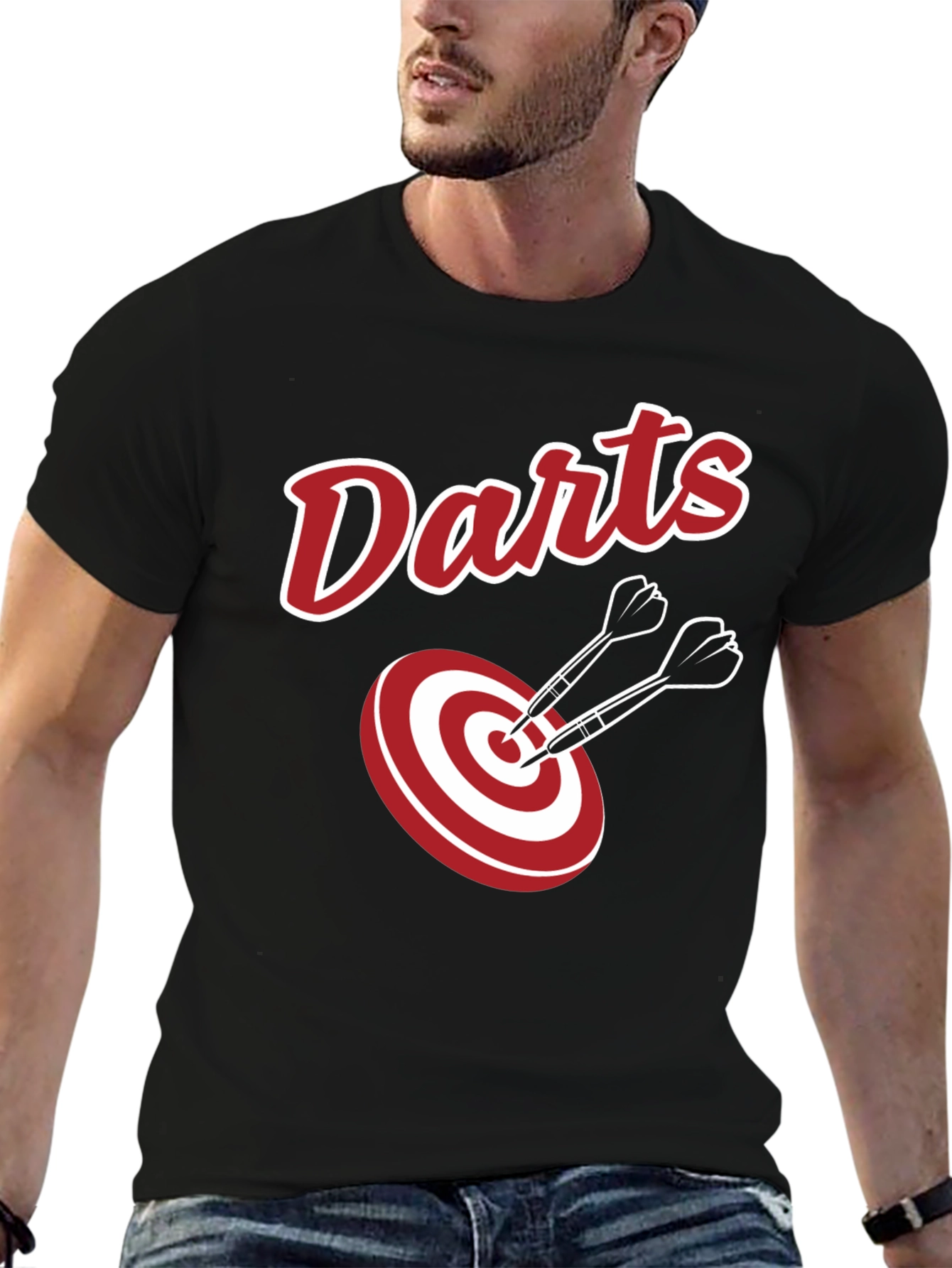 Darts T-Shirt Target Graphic Tee Sportswear