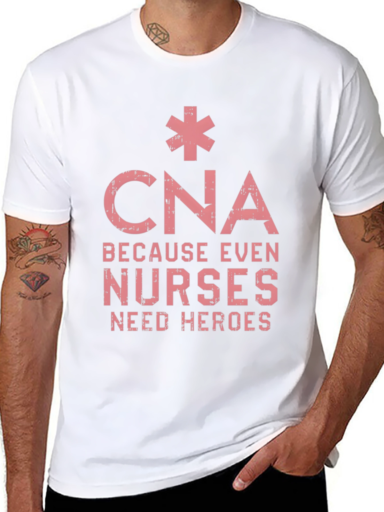 CNA Because Even Nurses Need Heroes T-Shirt