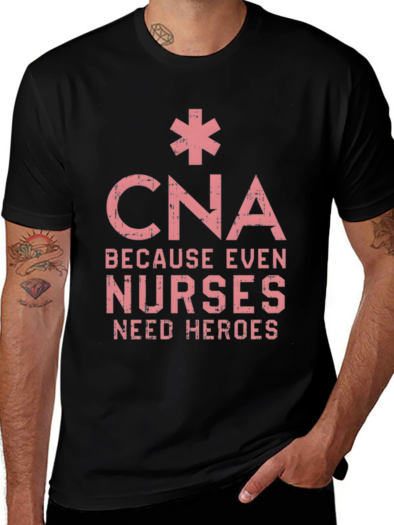 CNA Because Even Nurses Need Heroes T-Shirt