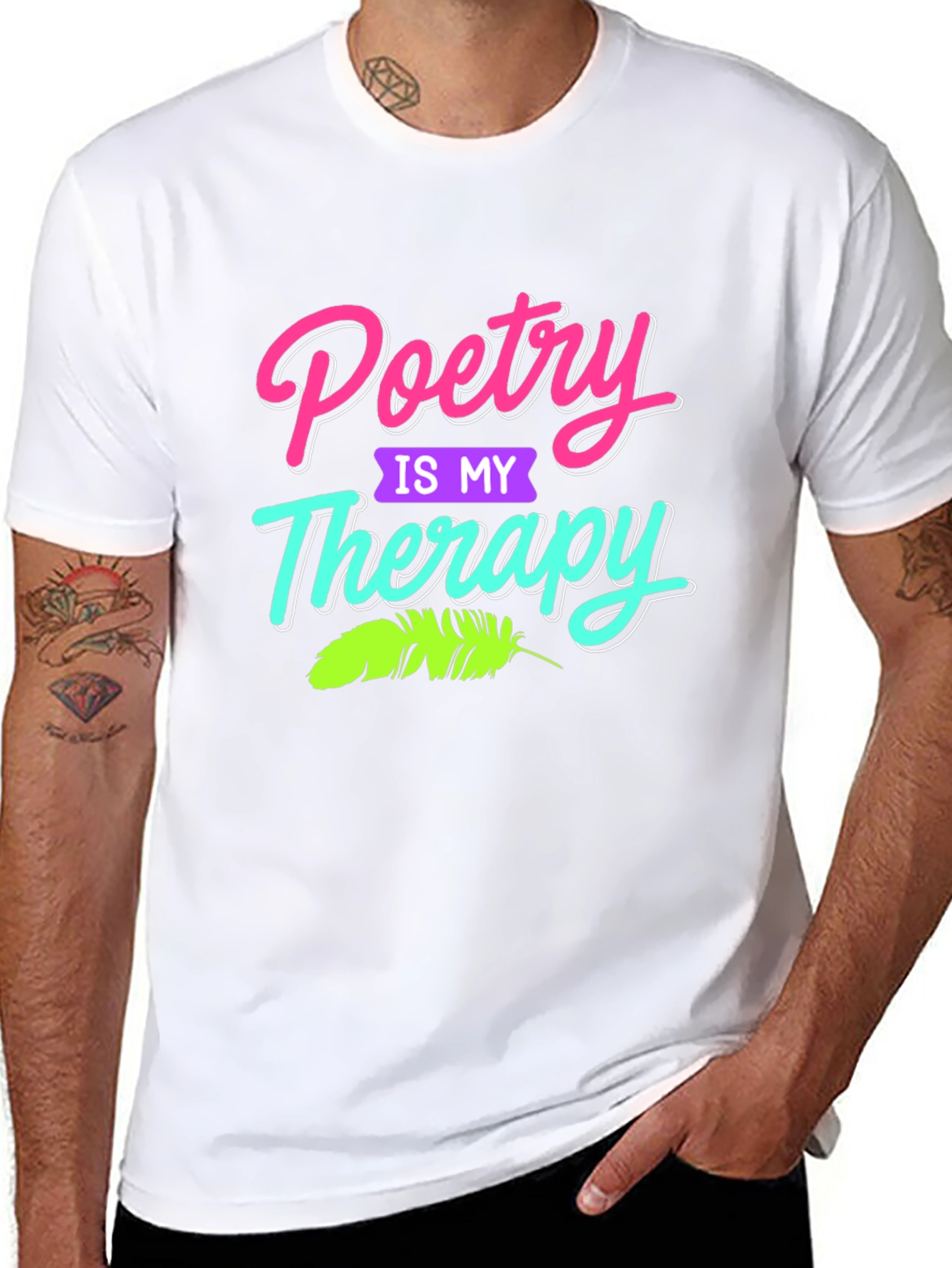 Poetry is My Therapy Graphic T-Shirt