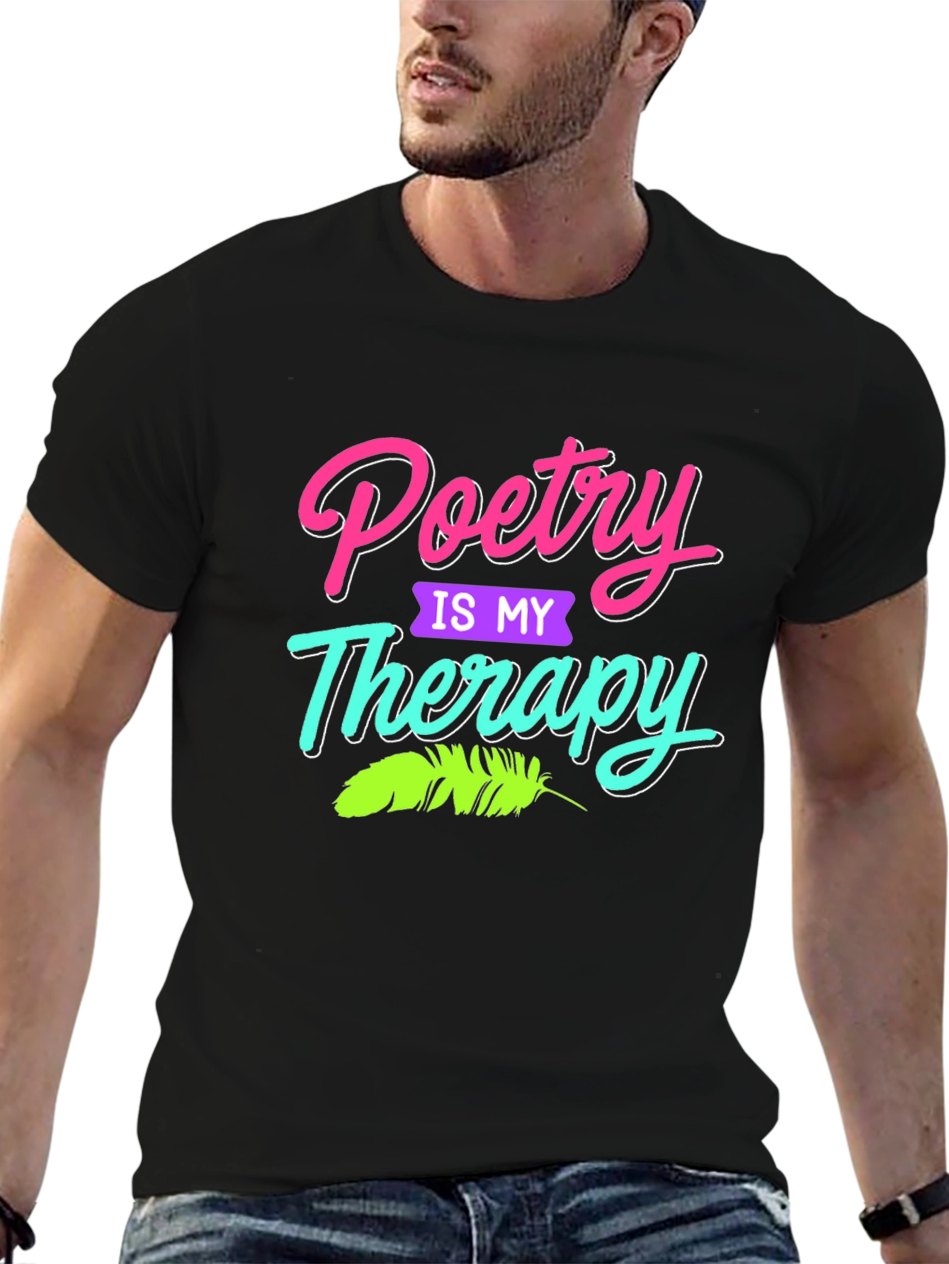 Poetry is My Therapy Graphic T-Shirt