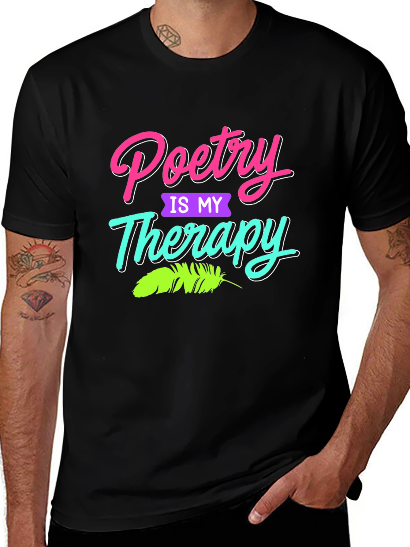 Poetry is My Therapy Graphic T-Shirt