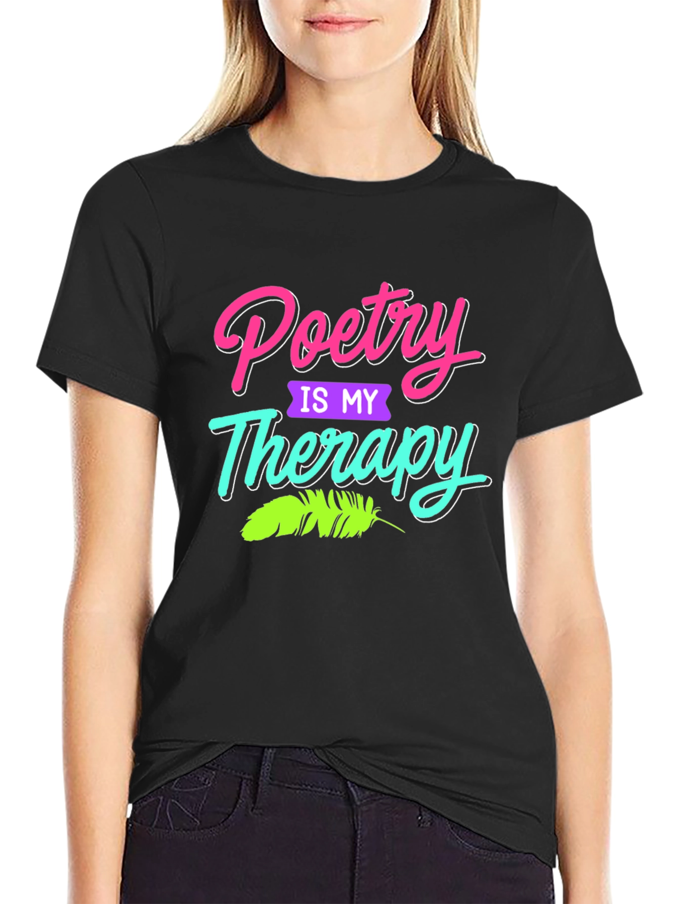 Poetry is My Therapy Graphic T-Shirt