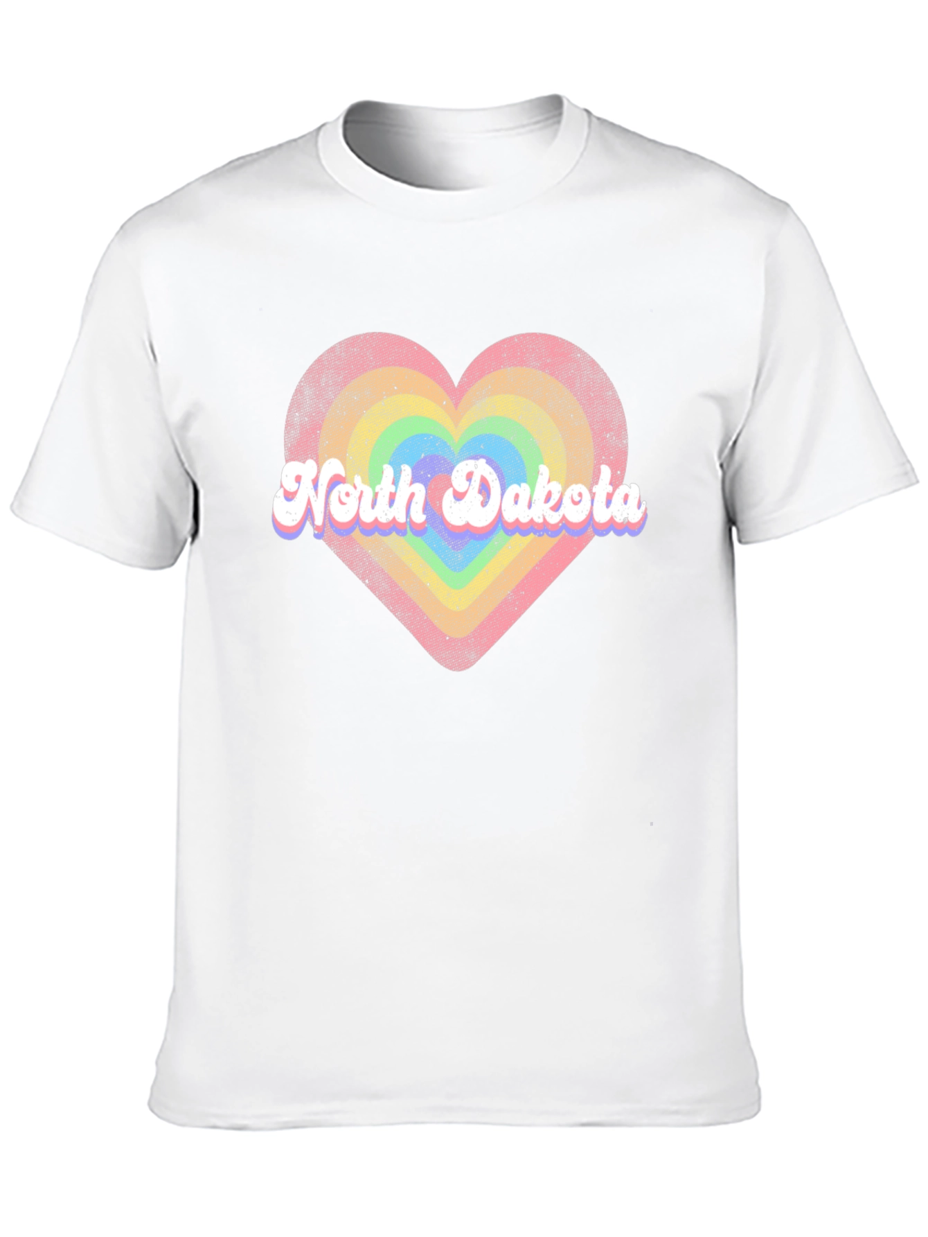 North Dakota Heart Graphic T-Shirt