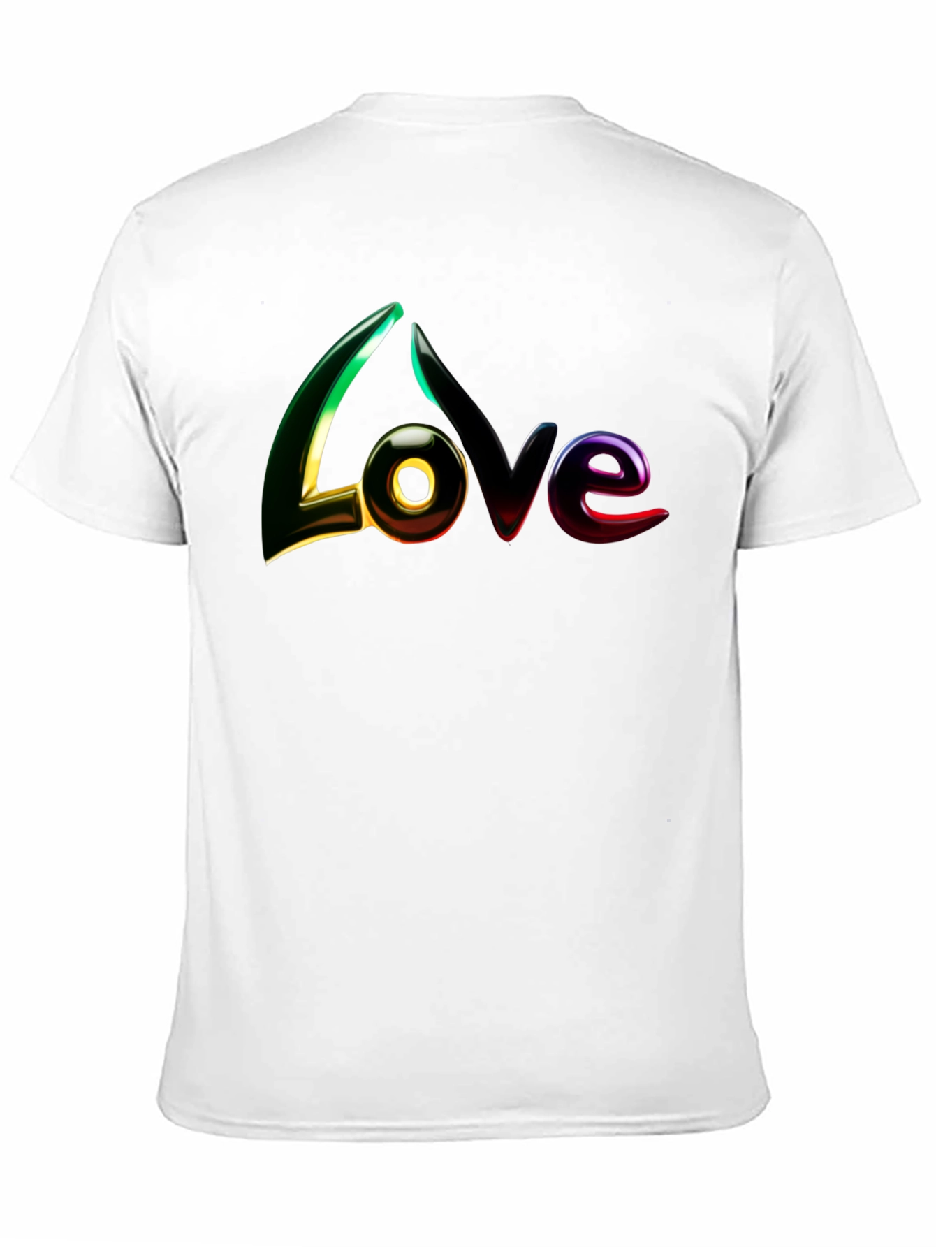 Love Graphic Print Black T-Shirt