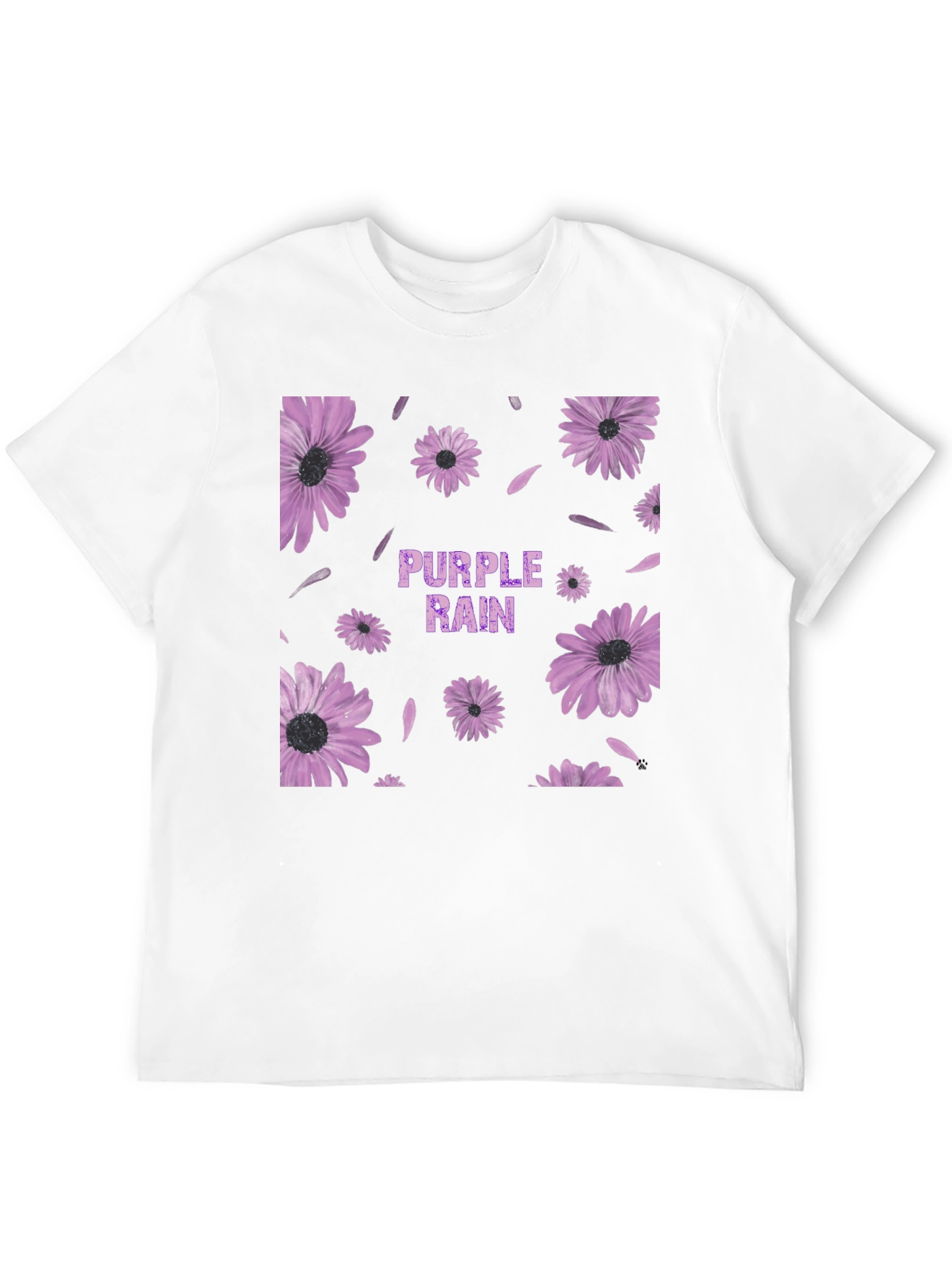 Purple Rain Floral Graphic T-Shirt