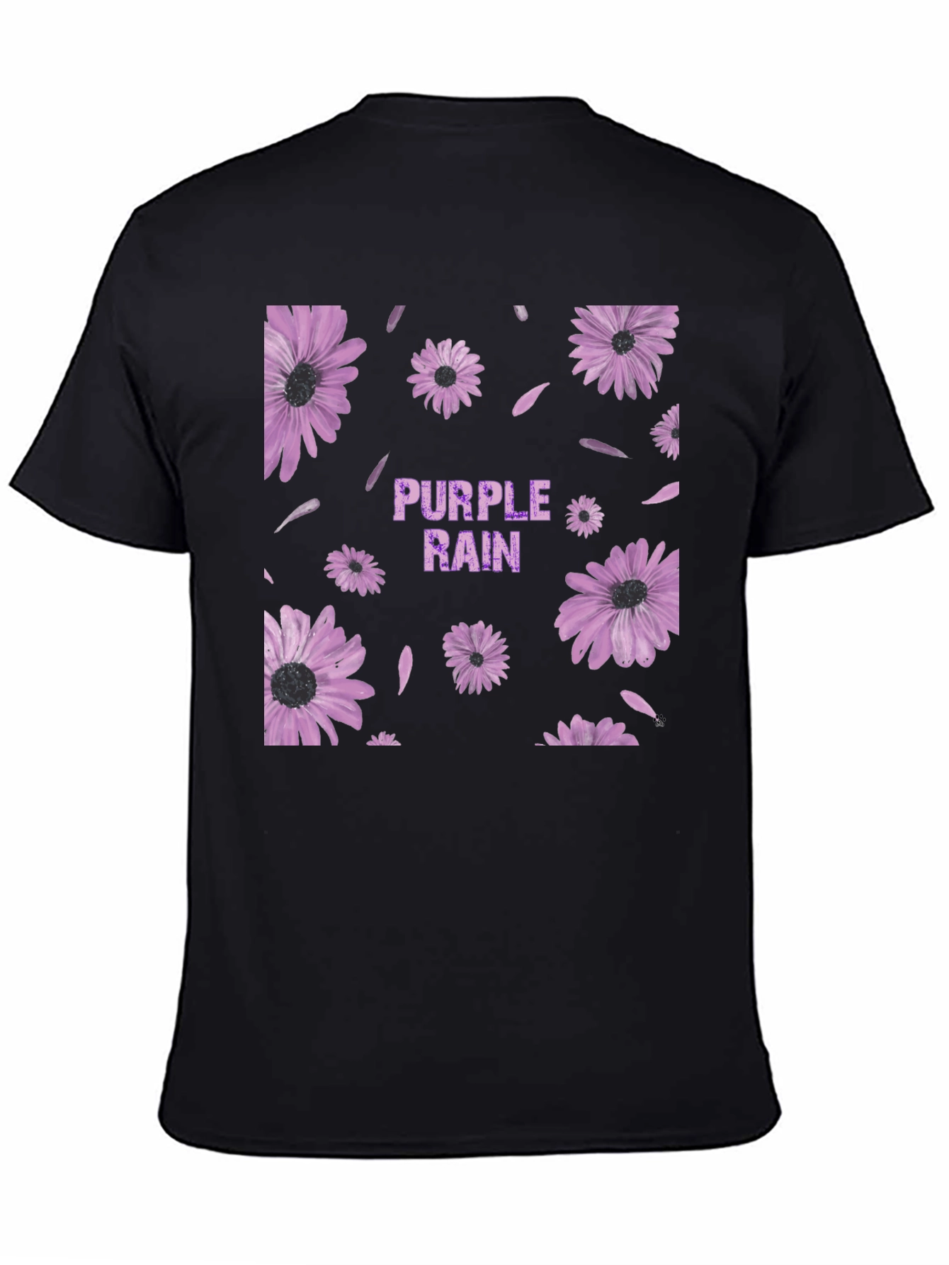 Purple Rain Floral Graphic T-Shirt