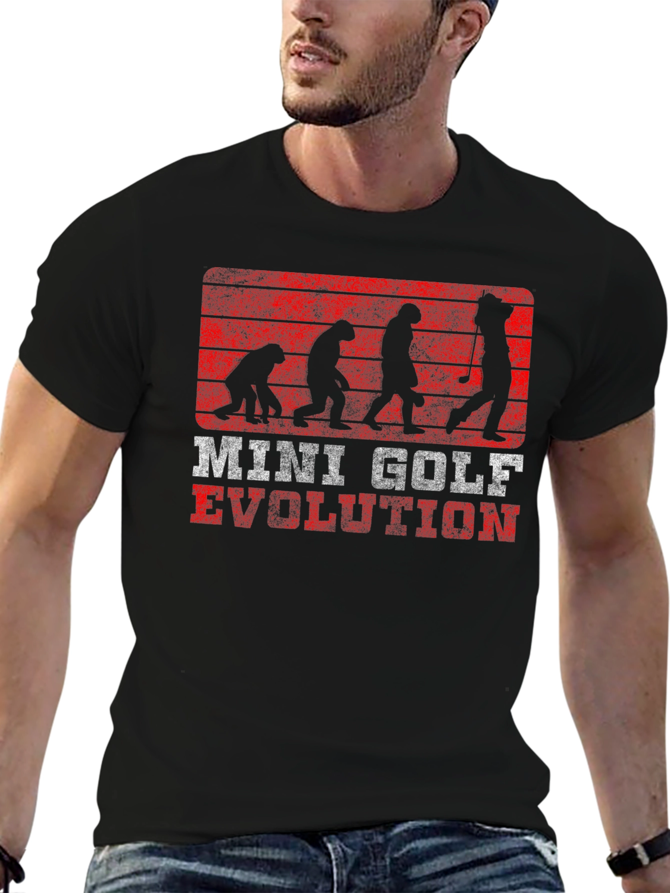 Mini Golf Evolution Graphic T-Shirt