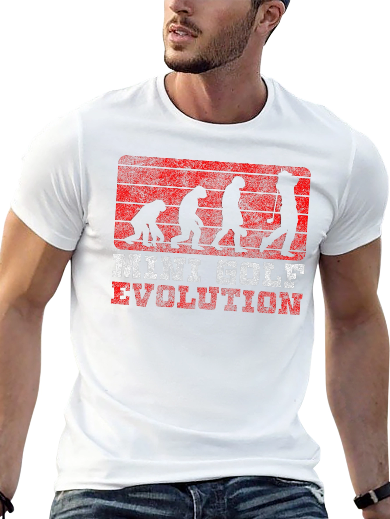 Mini Golf Evolution Graphic T-Shirt