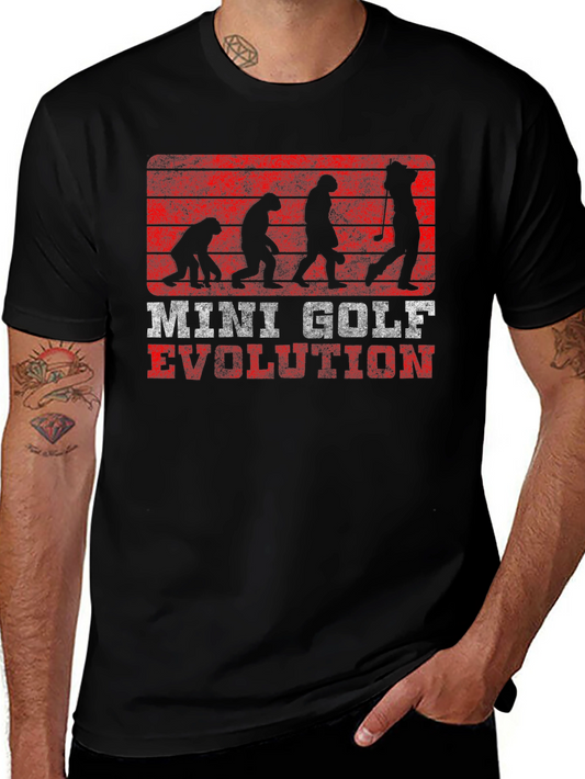 Mini Golf Evolution Graphic T-Shirt